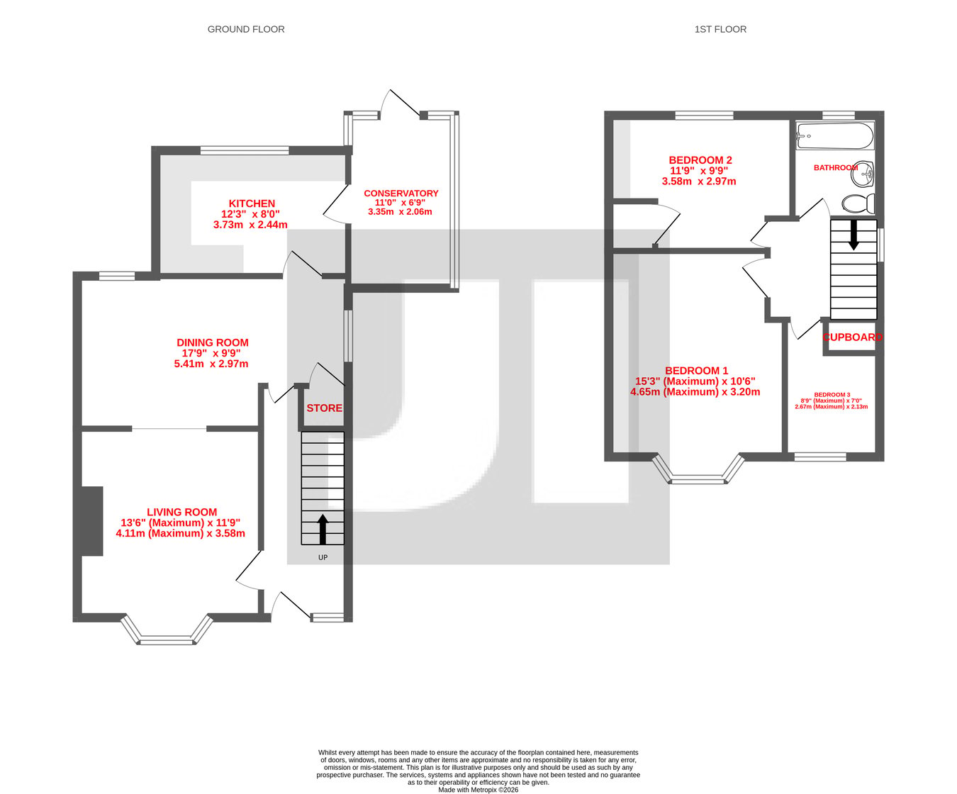 22, Heaton Crescent, Bingley floorplan
