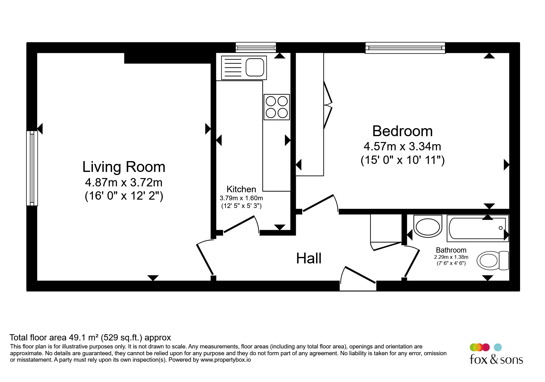 Flat 7, Greentrees, 6, Lansdowne Road, Worthing floorplan