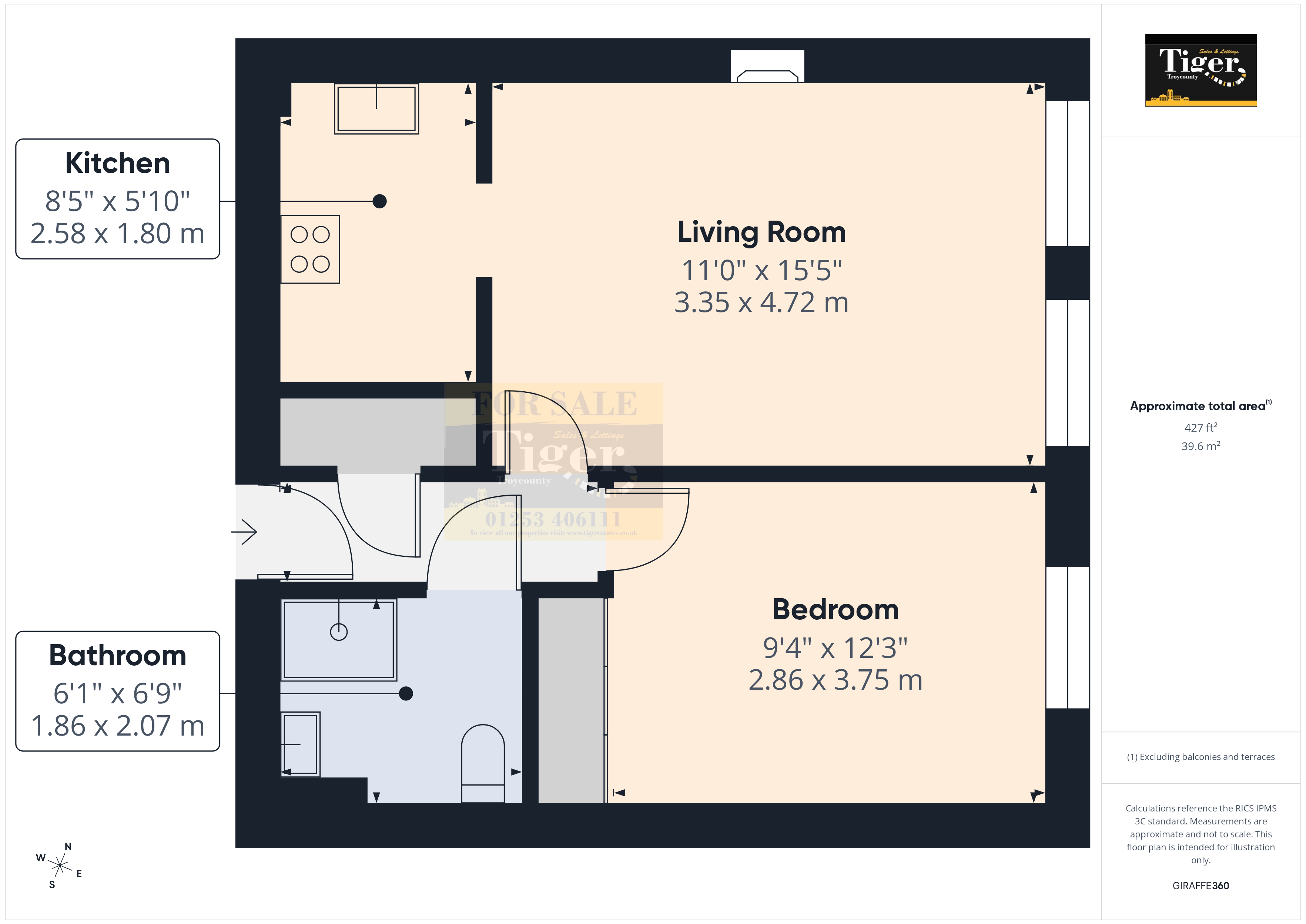 8, Grizedale Court, Blackpool floorplan