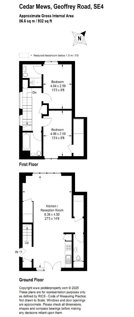 Flat 3 Cedar Mews, 74-78, Geoffrey Road, London floorplan