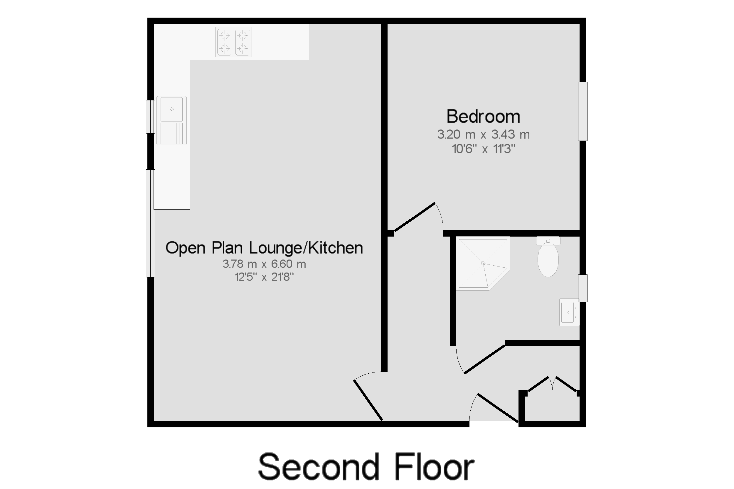 1 Bedrooms Flat to rent in Queens Road, Farnborough GU14