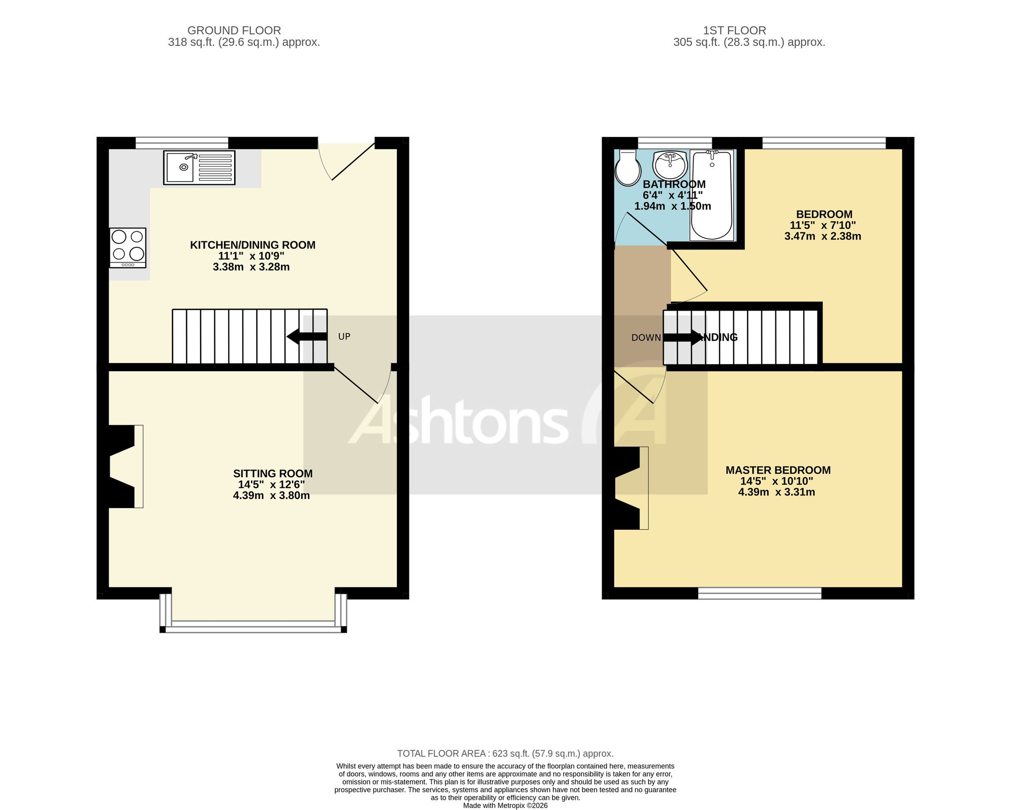 17 Burton Road, Warrington floorplan
