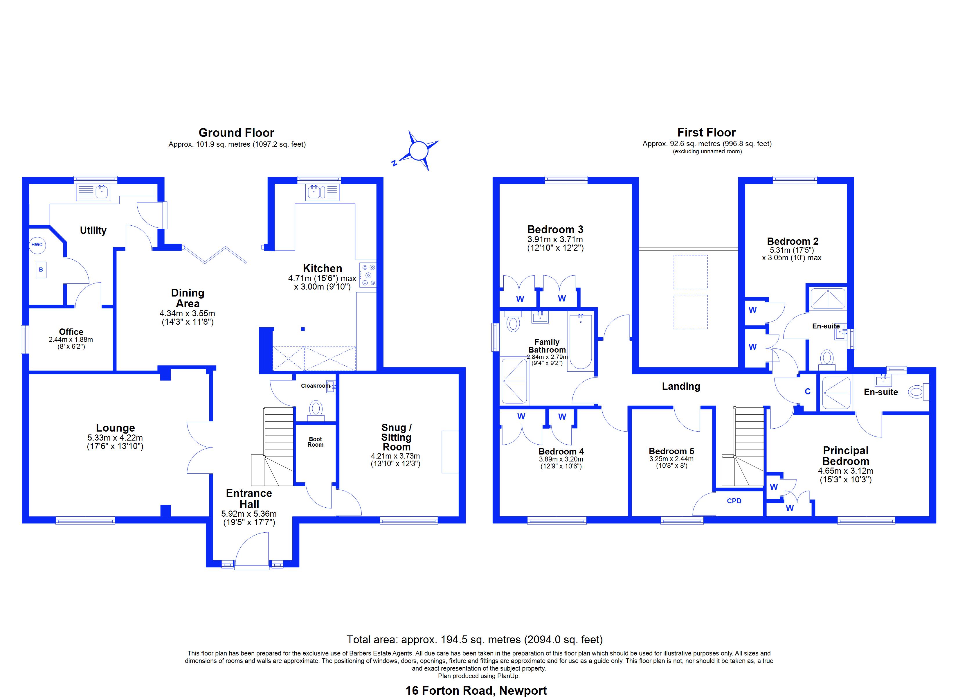 Talbot House, 16, Forton Road, Newport floorplan