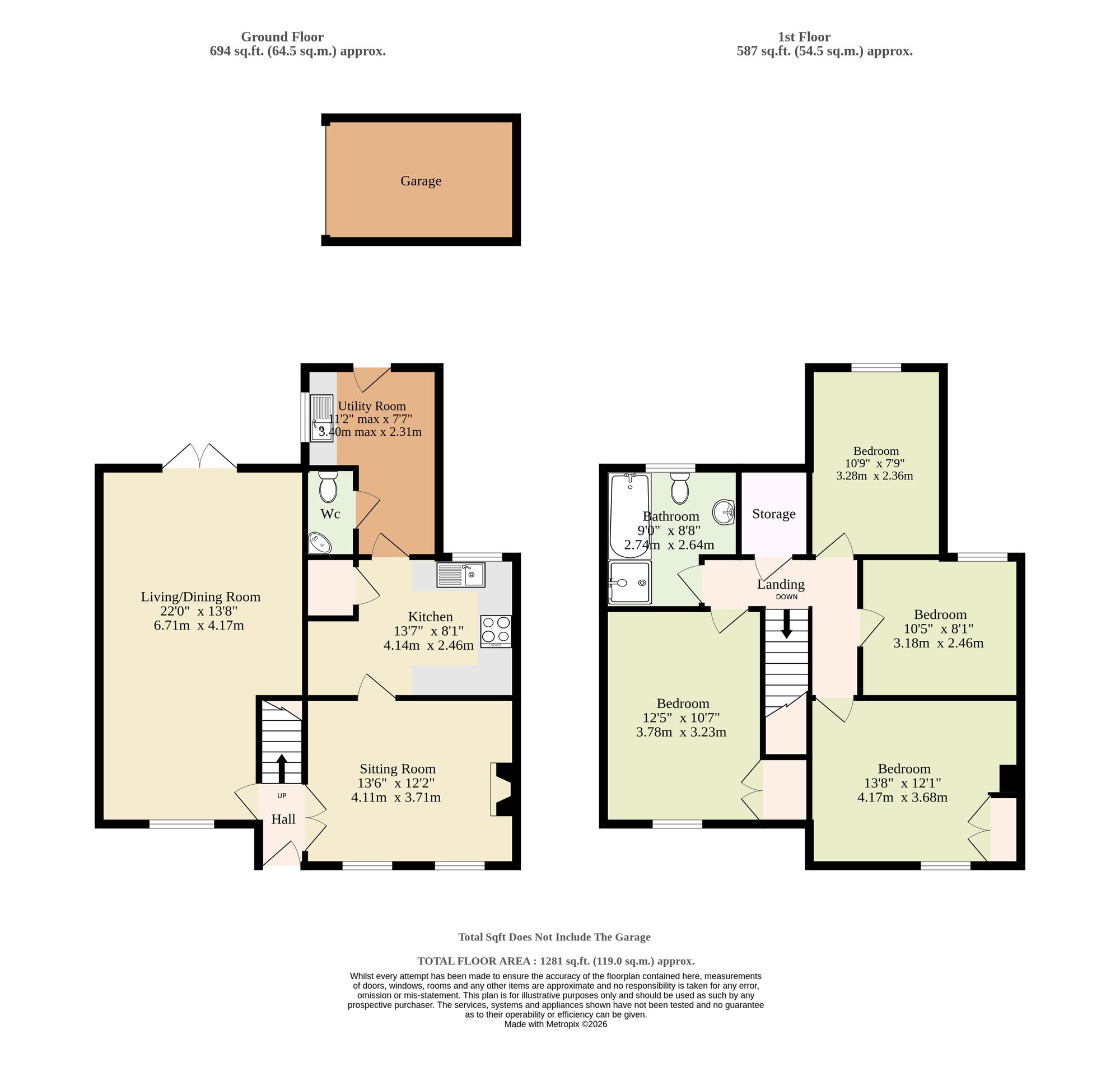 Chapel Cottage, Hills Road, Thetford floorplan