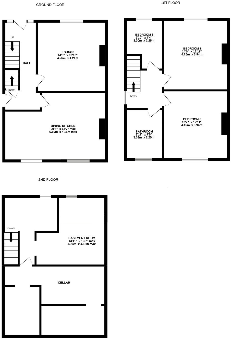 Wakefield Road, Denby Dale, Huddersfield HD8, 3 bedroom town house for