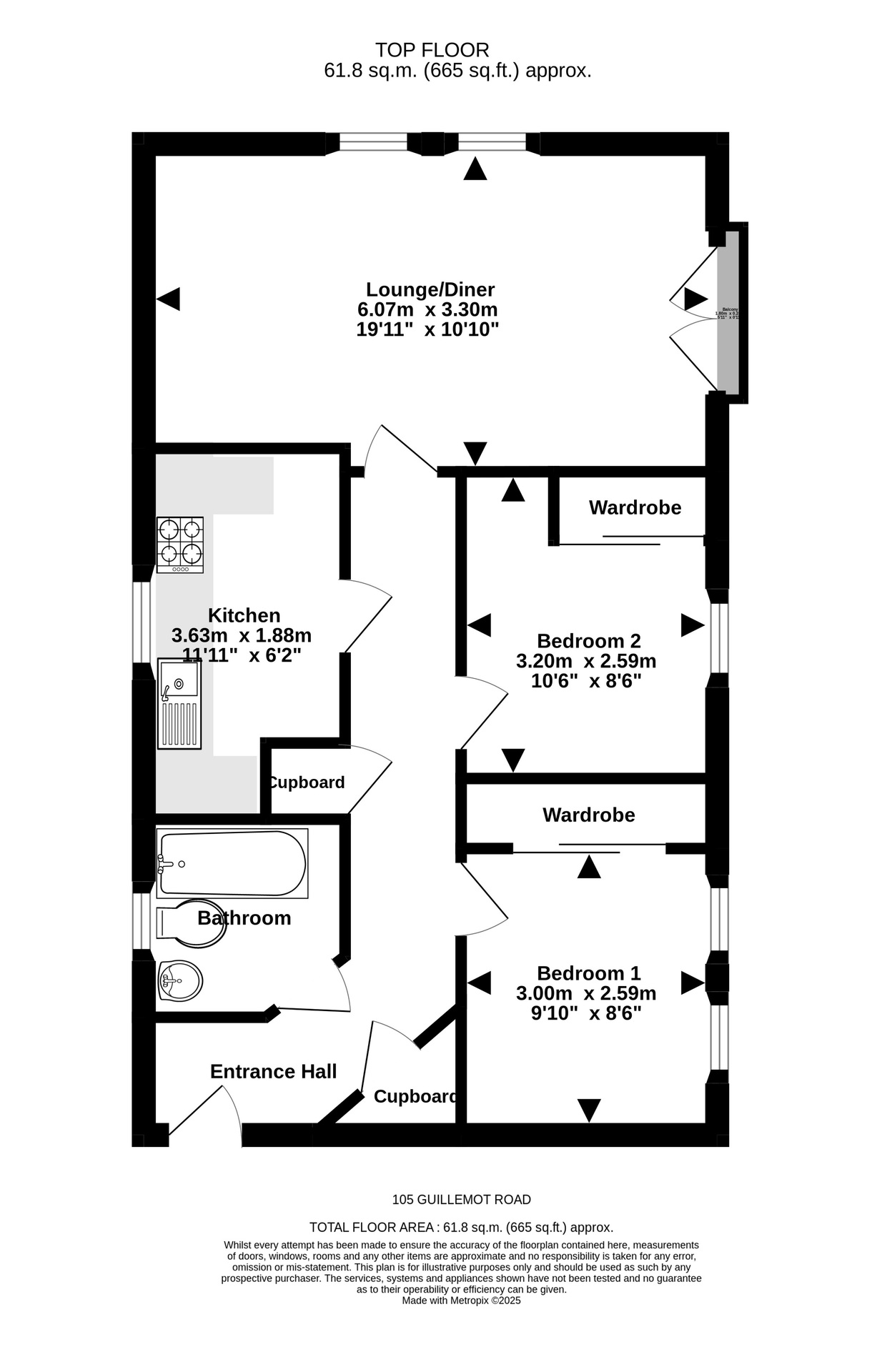 105 Guillemot Road, Portishead floorplan