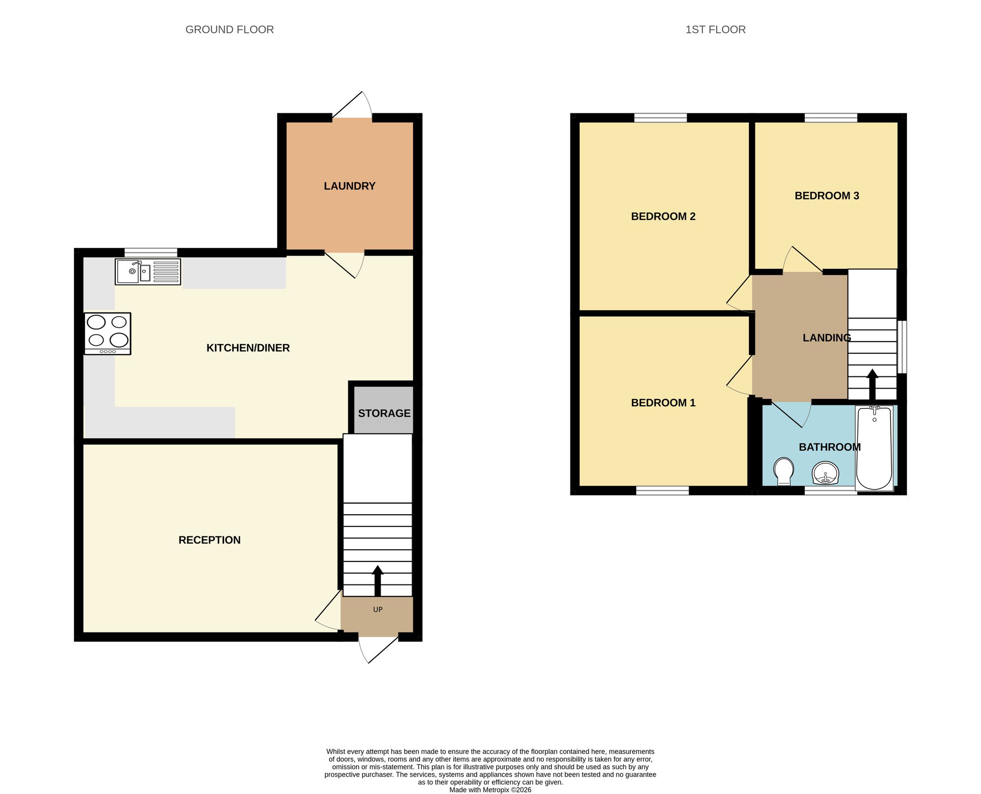94 Lower Sandford Street, Lichfield floorplan