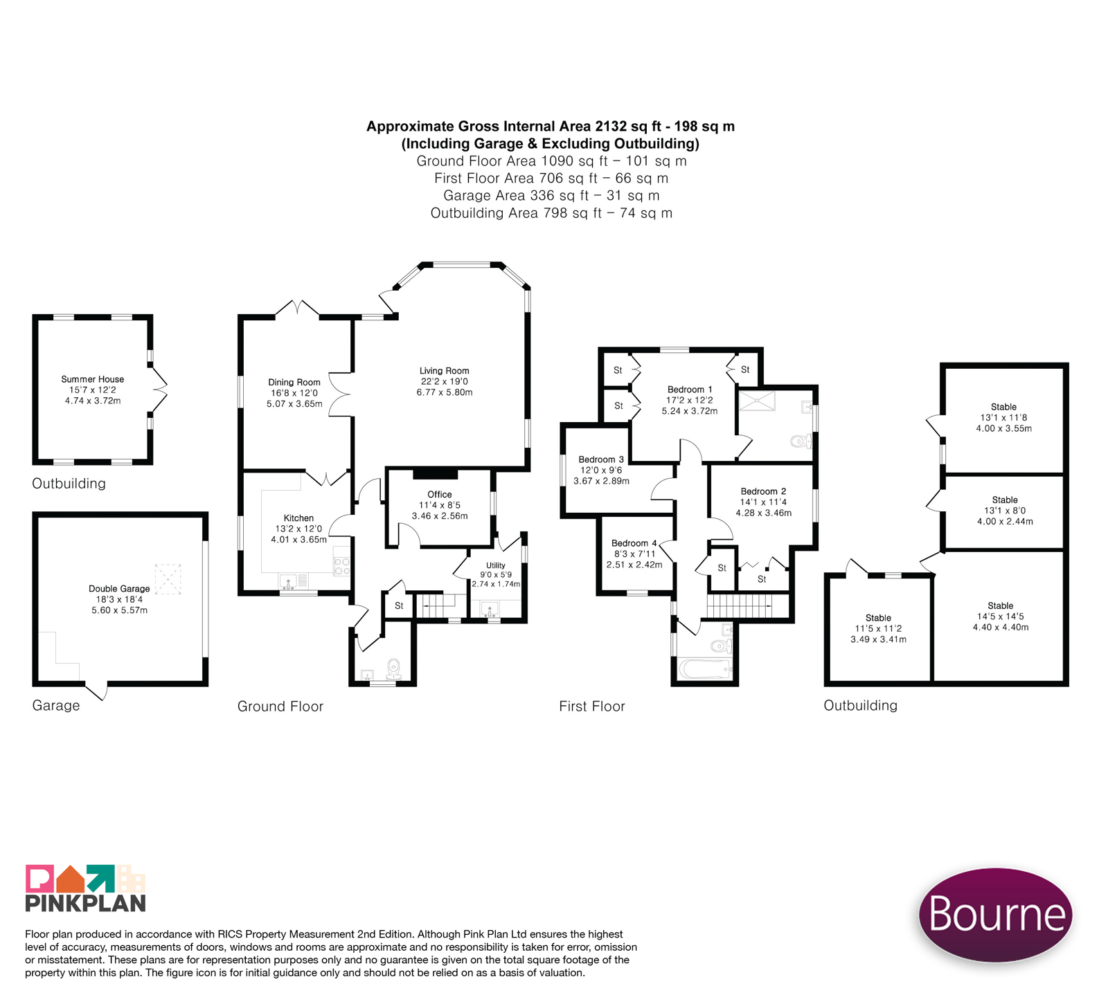 Woodacre,, Sandy Lane, Farnham floorplan