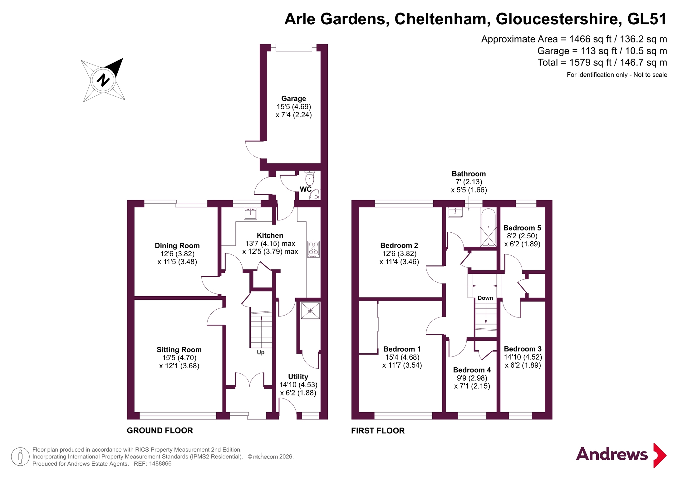 7, Arle Gardens, Gloucestershire floorplan