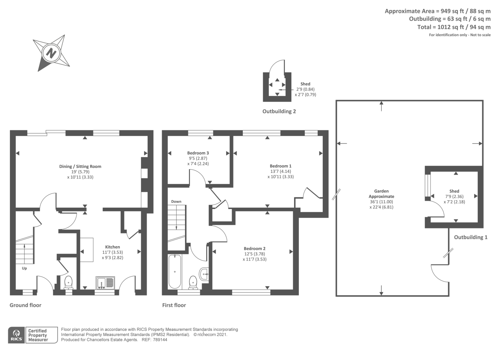 End, Hemel Hempstead, Hertfordshire HP3, 3 bedroom terraced