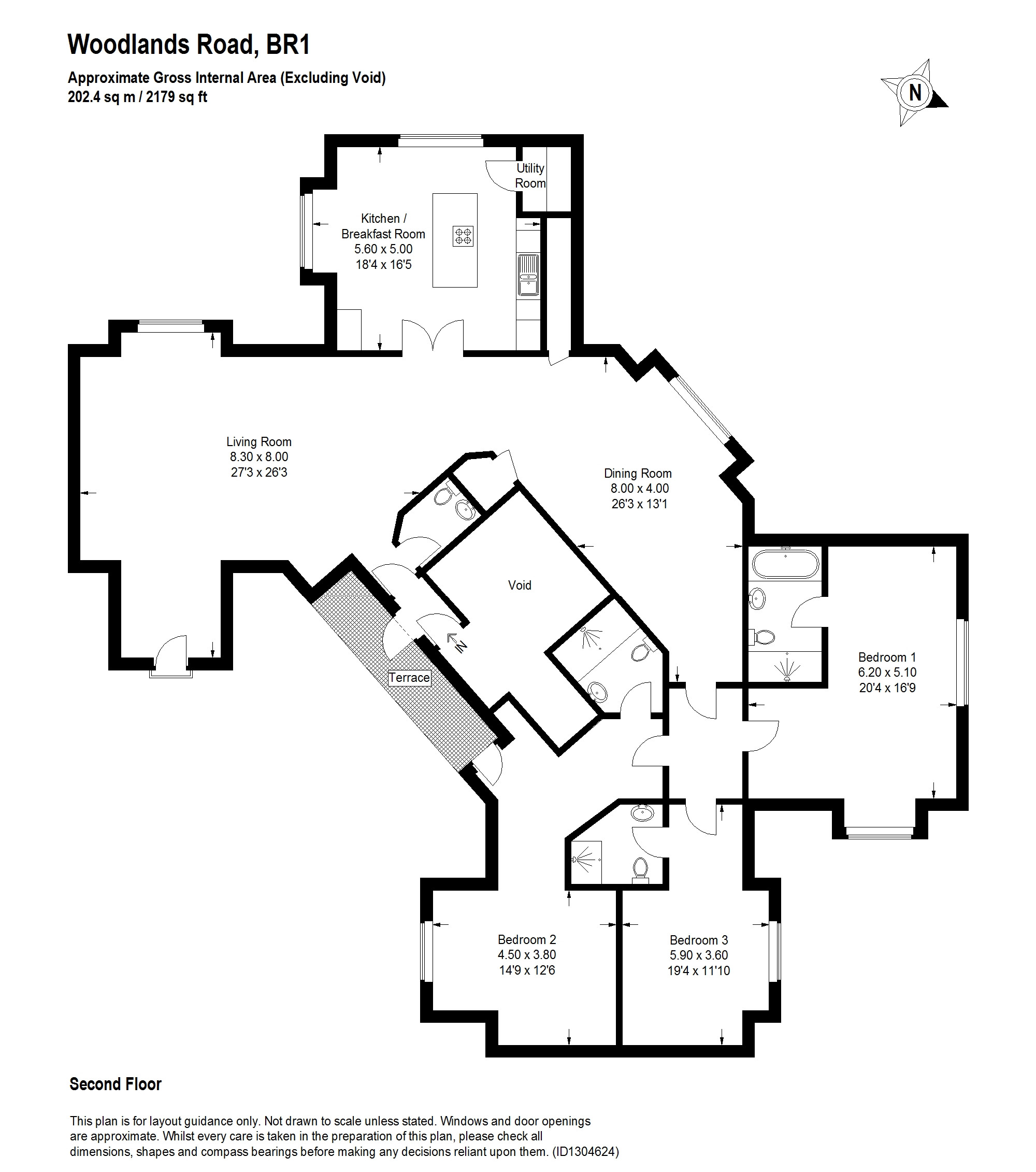 Flat 5, 5a Woodlands Road, Bromley floorplan