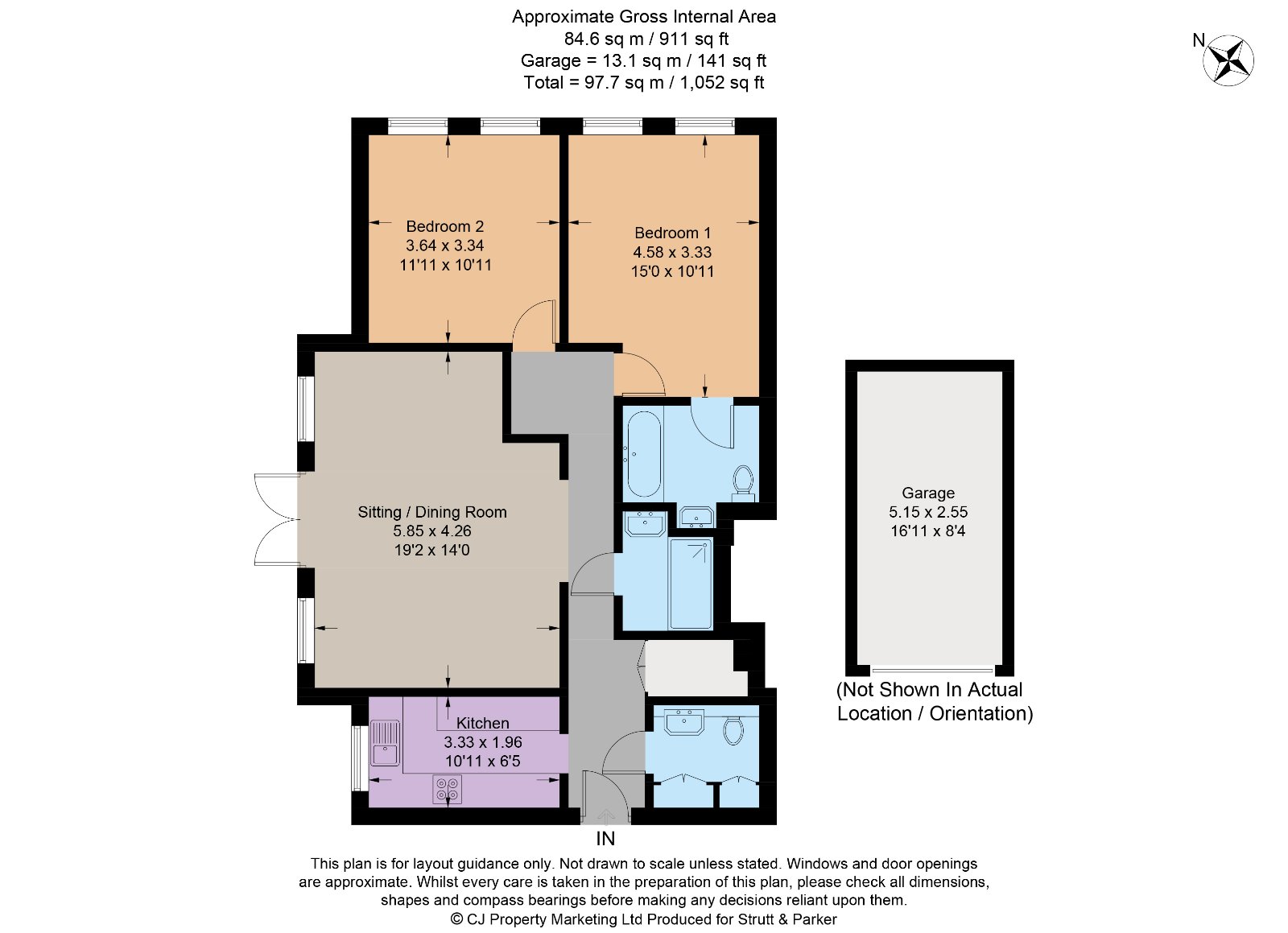 Collinswood Road, Farnham Common, Slough SL2, 2 bedroom flat for sale