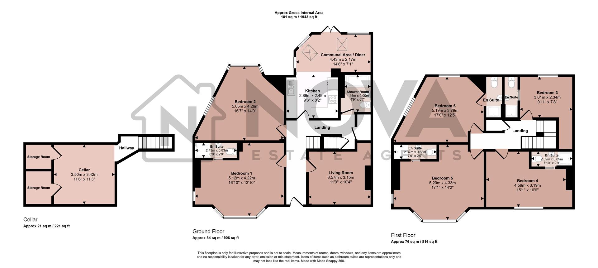 174, Kingsthorpe Grove, Northampton floorplan