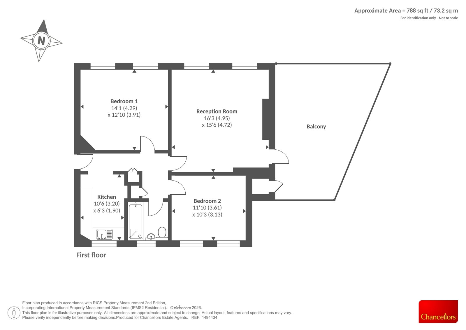 1, Tadcaster Court, Richmond floorplan