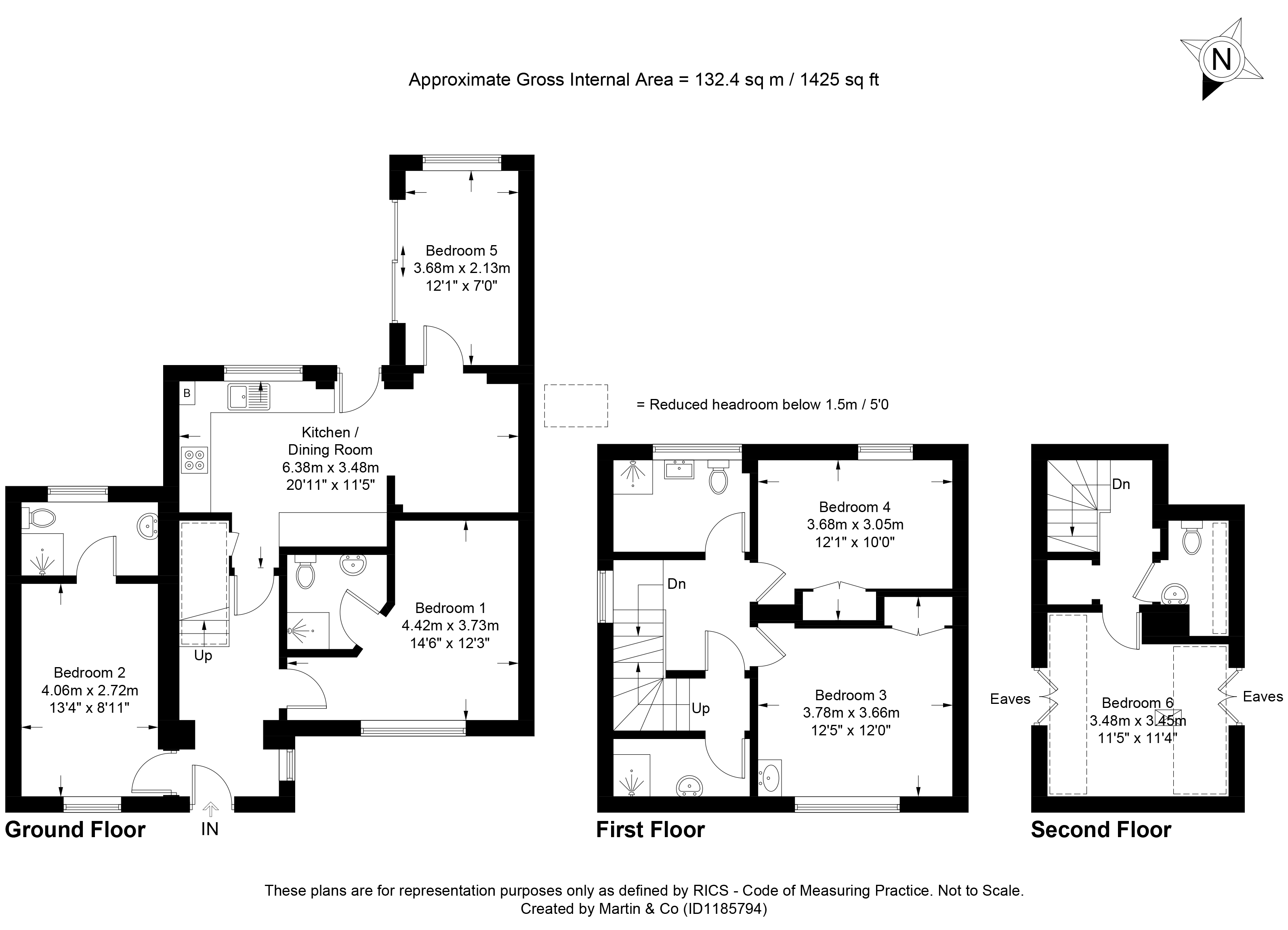 Room 1, 14, Warren Road, Winchester floorplan