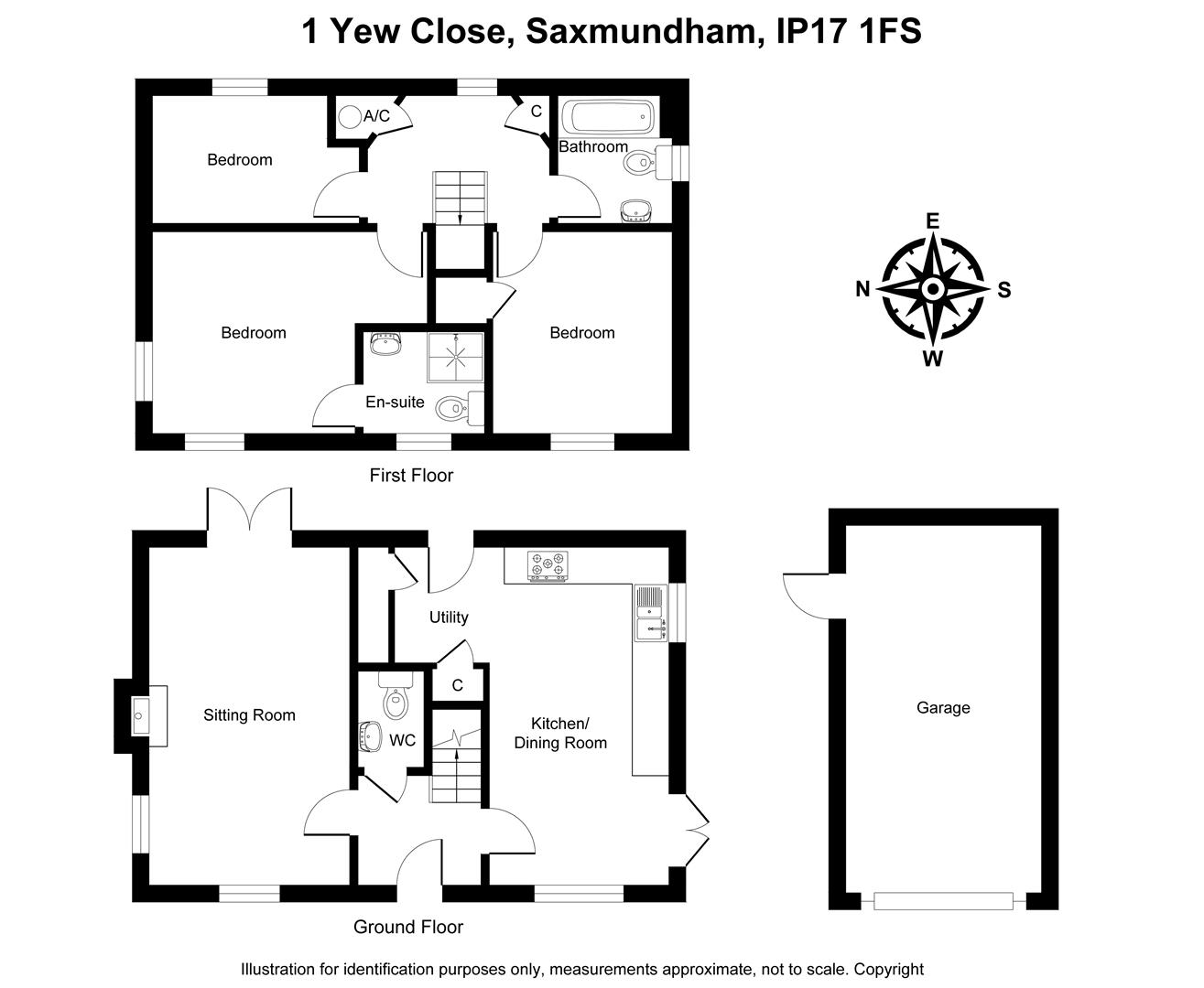 1, Yew Close, Saxmundham floorplan