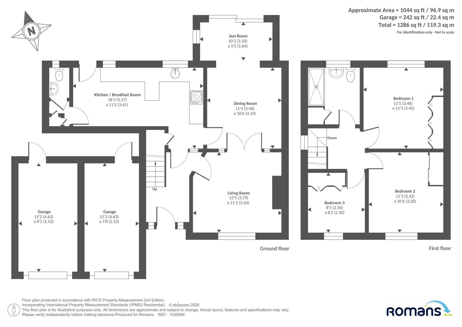 Malone Road, Reading floorplan