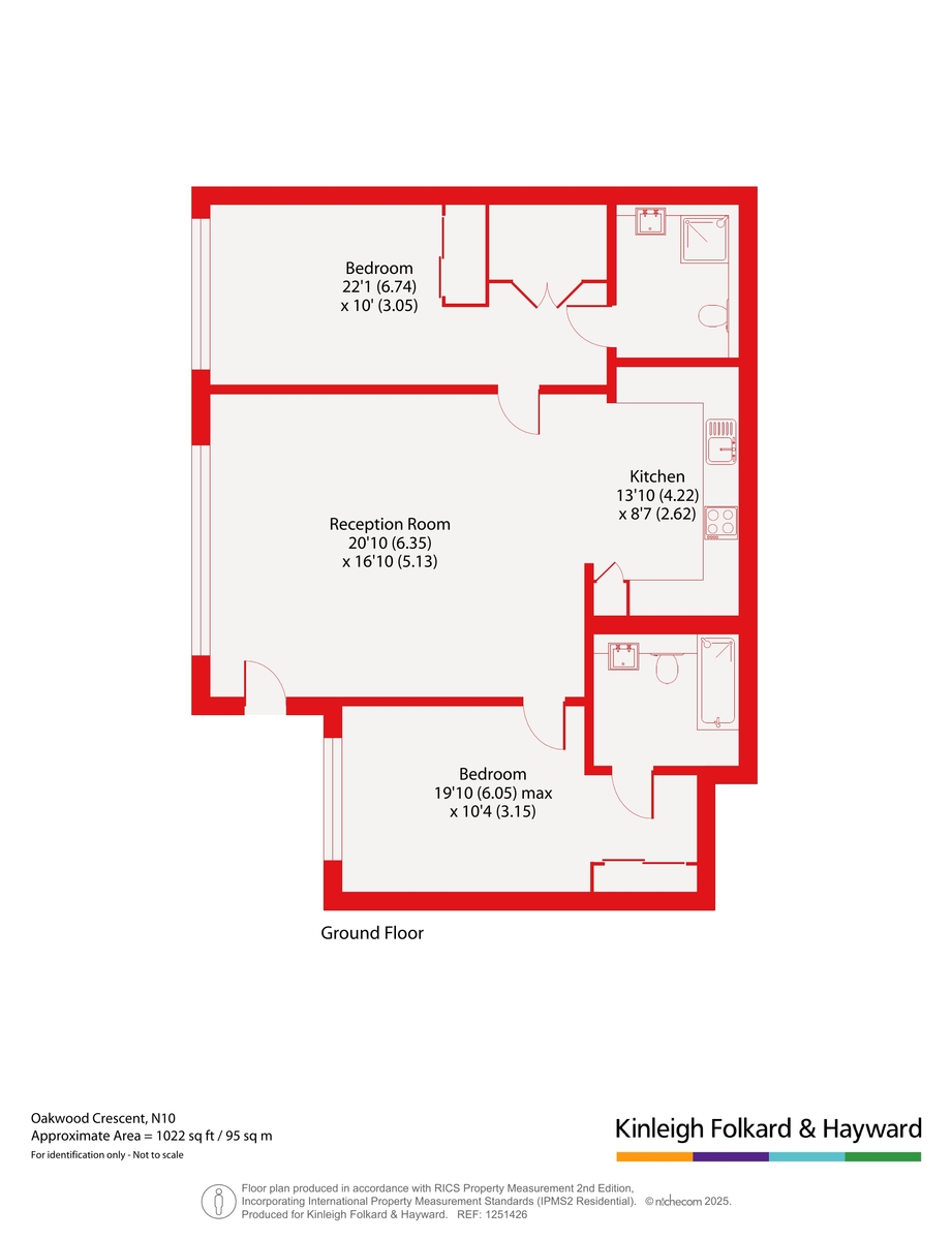 2, Oakwood Crescent, London floorplan