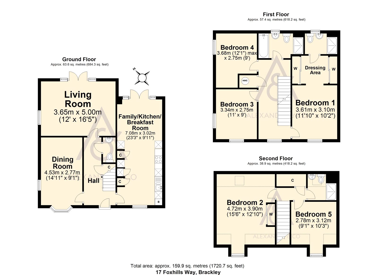 Kimlilu, 17, Foxhills Way, Northamptonshire floorplan