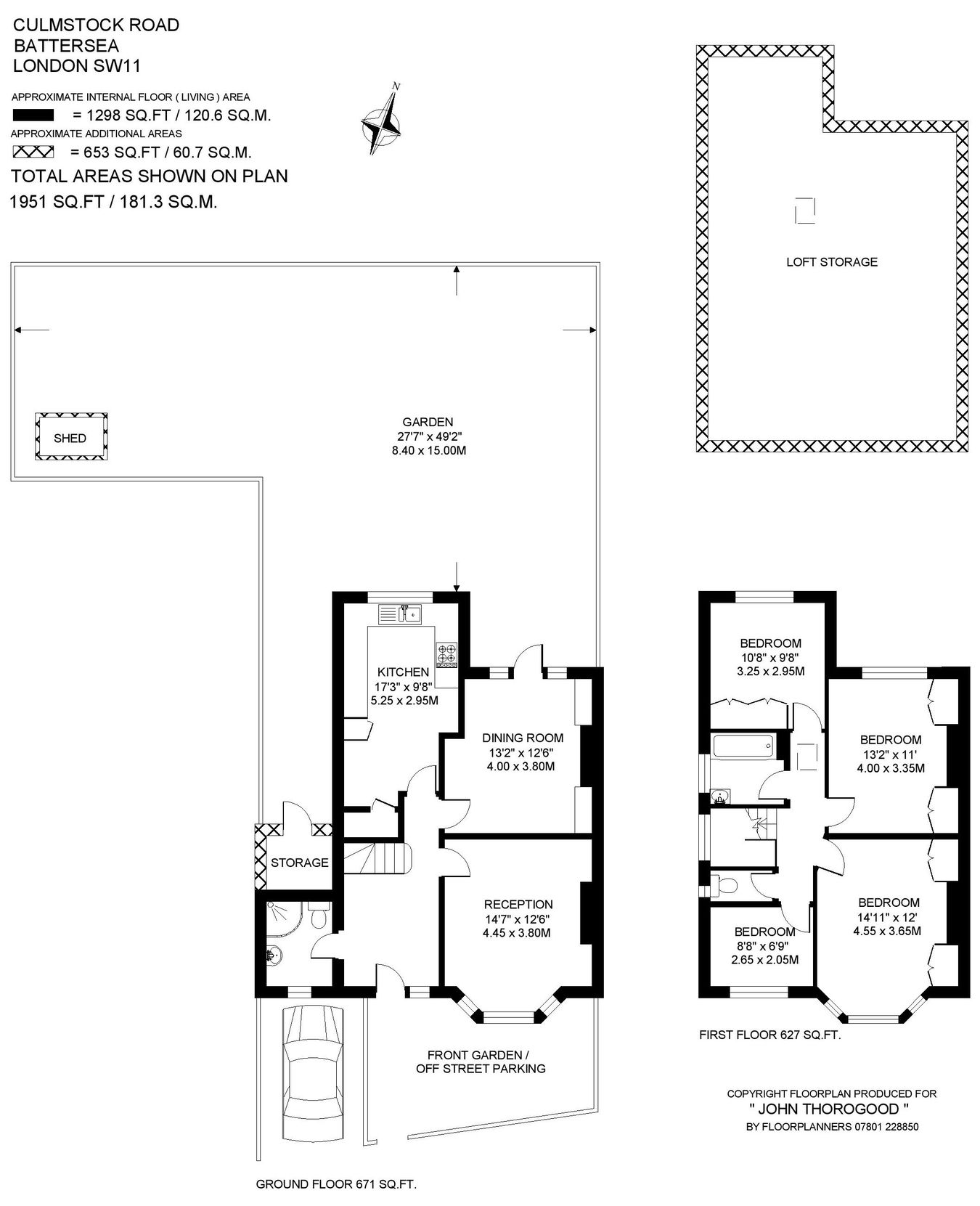 26, Culmstock Road, London floorplan