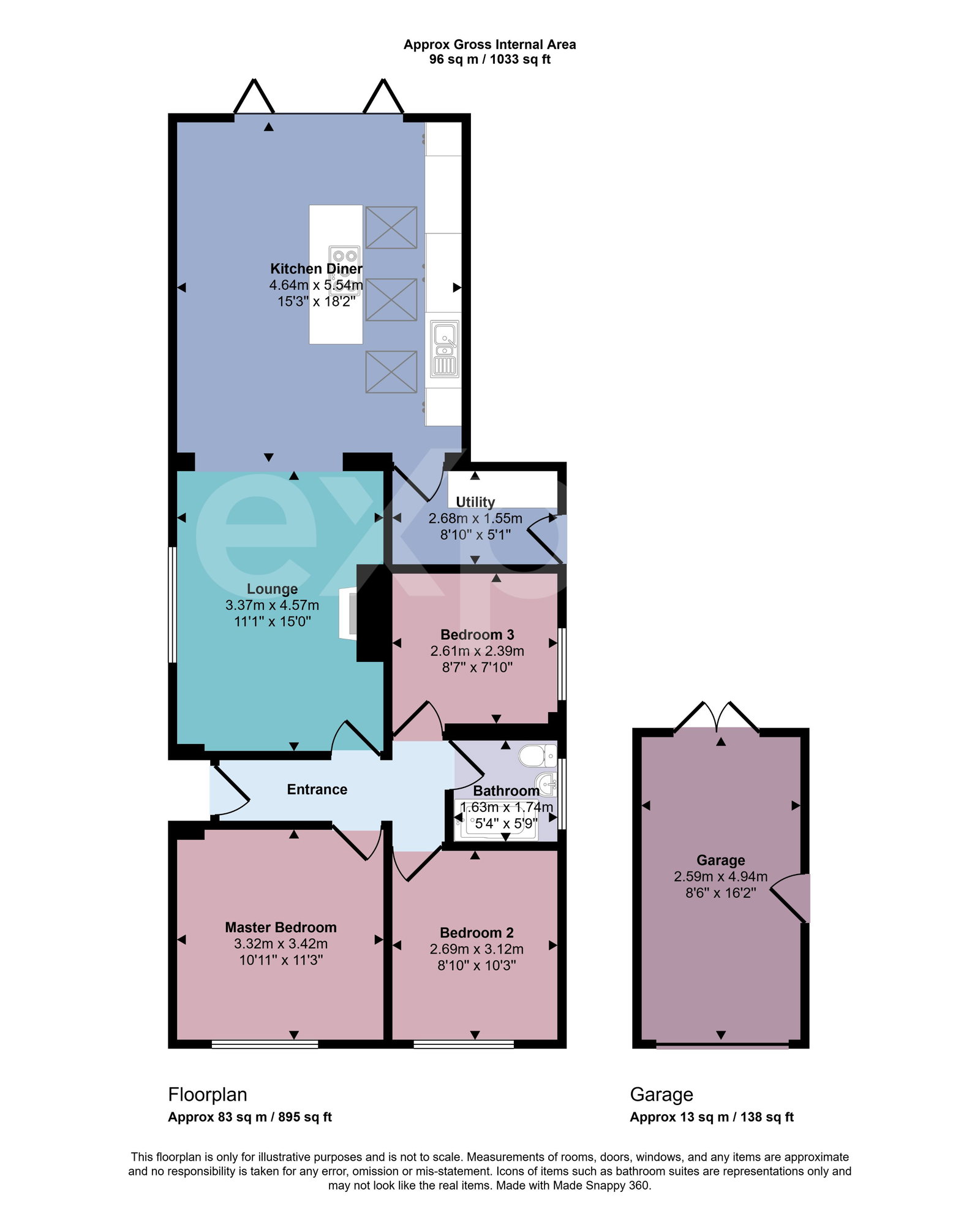 53, Castlewood Avenue, Newton Abbot floorplan
