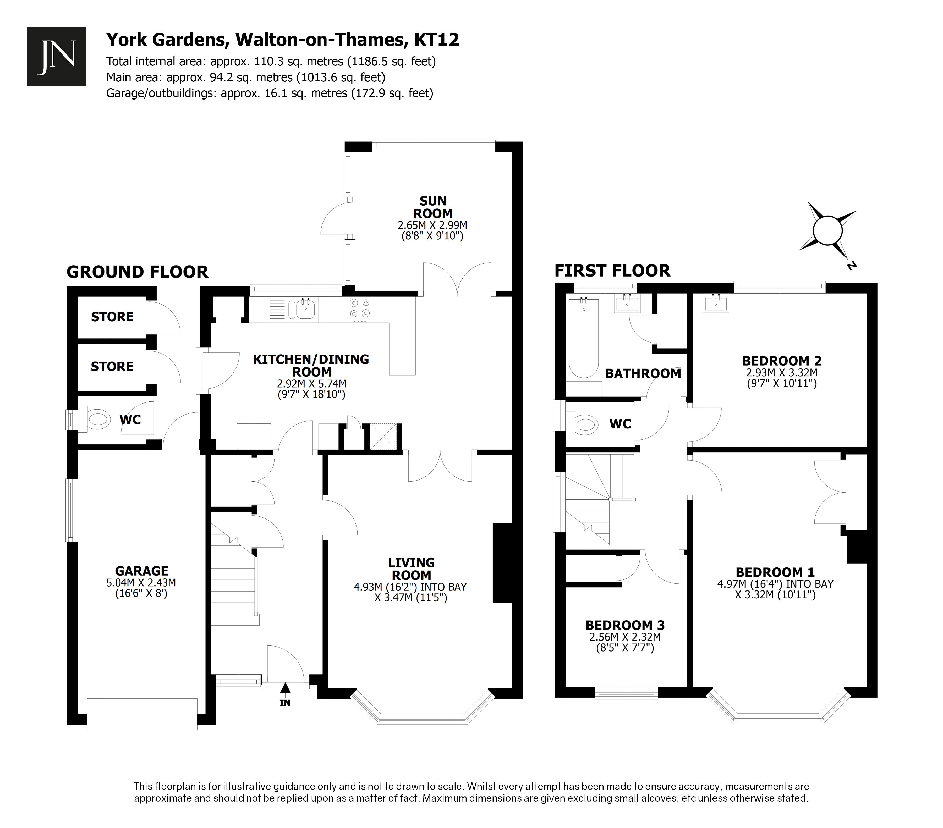 55, York Gardens, Walton-On-Thames floorplan