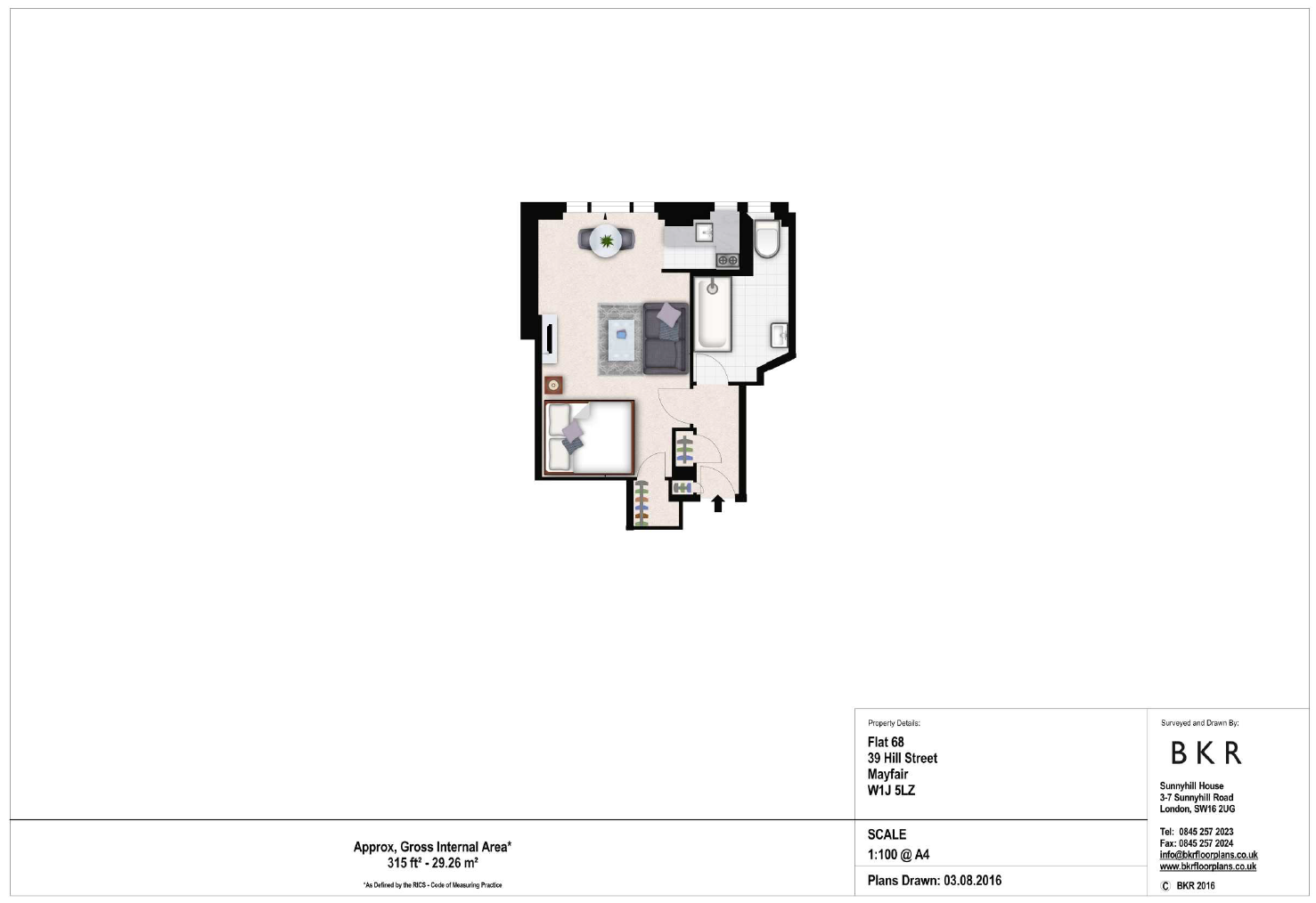 39, Hill Street, London floorplan