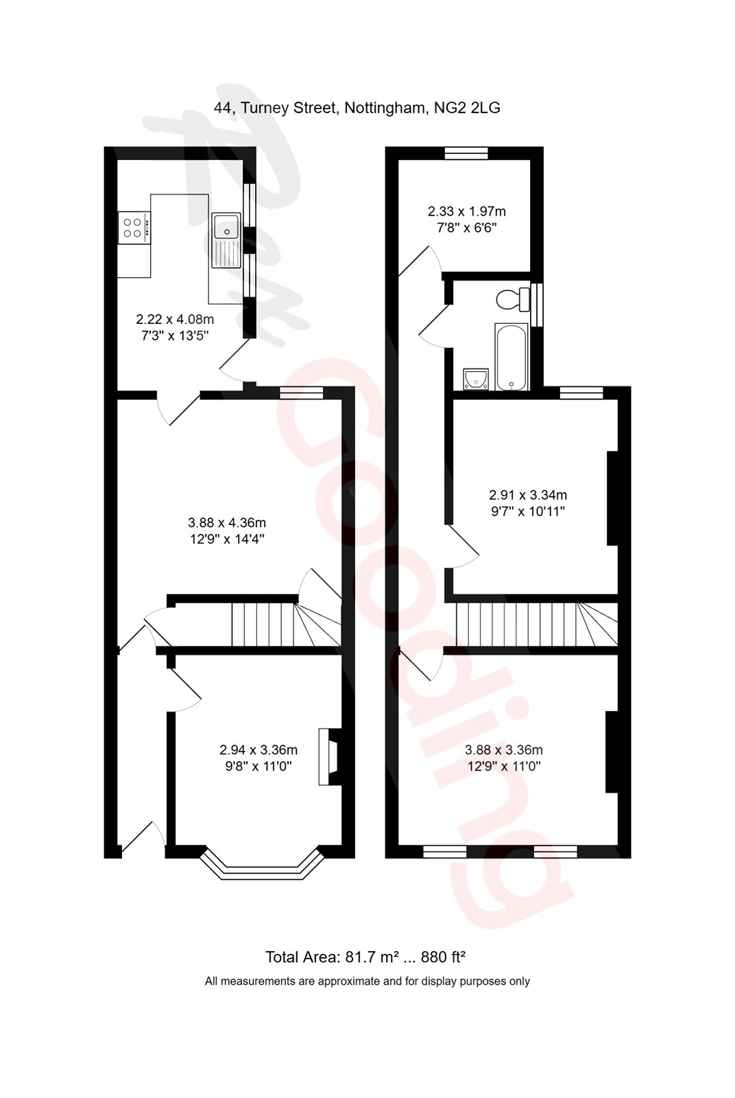 44, Turney Street, Nottingham floorplan