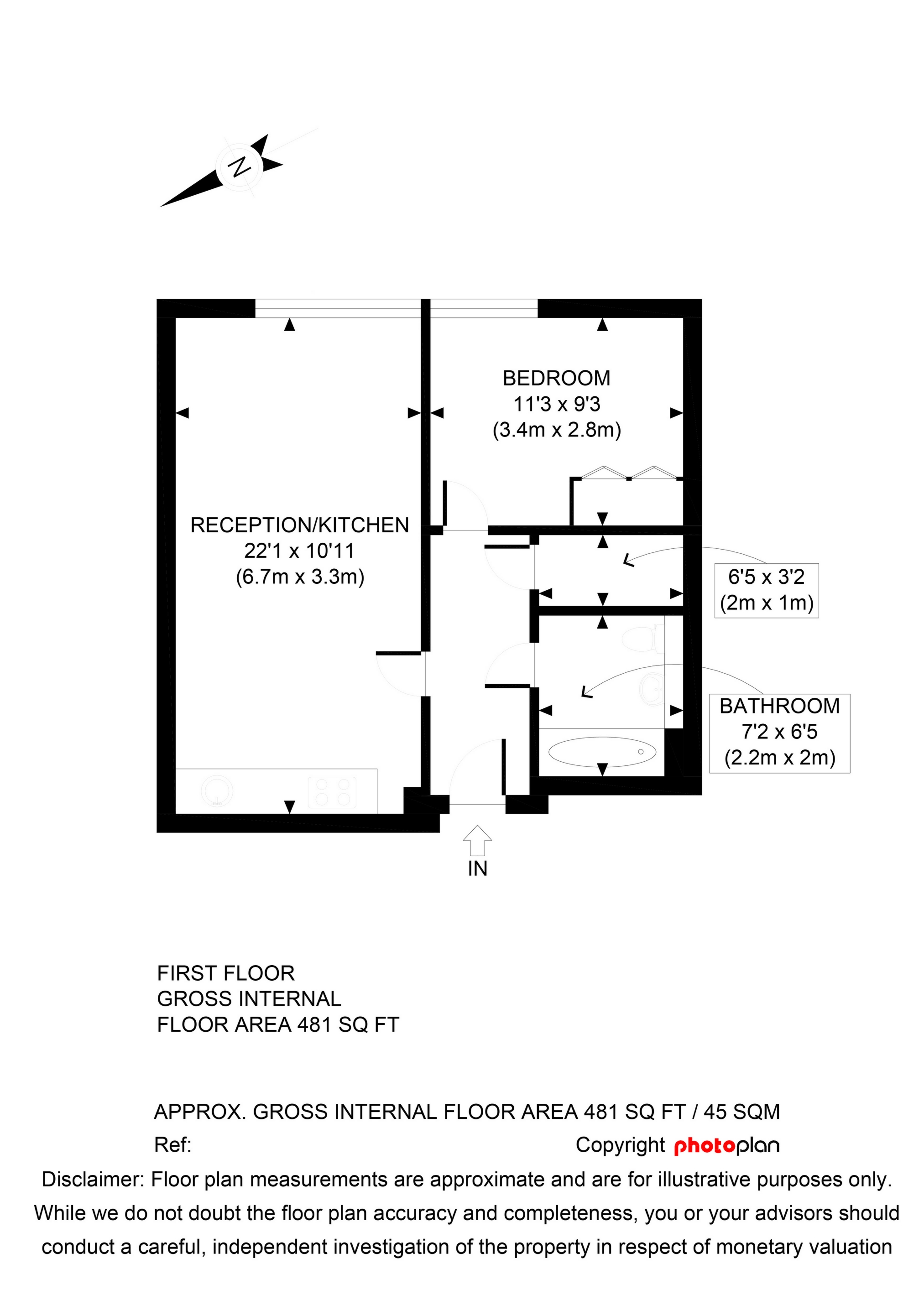 23 Blue Court 6, Sherborne Street, London floorplan