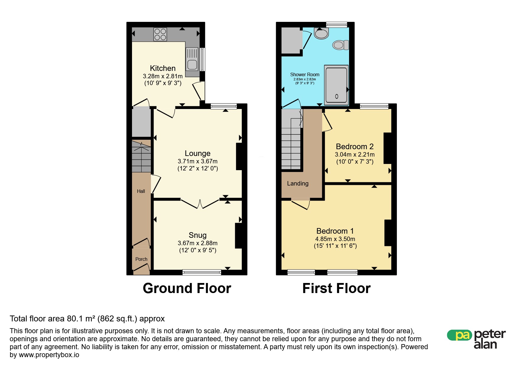 82, Villiers Road, Port Talbot floorplan