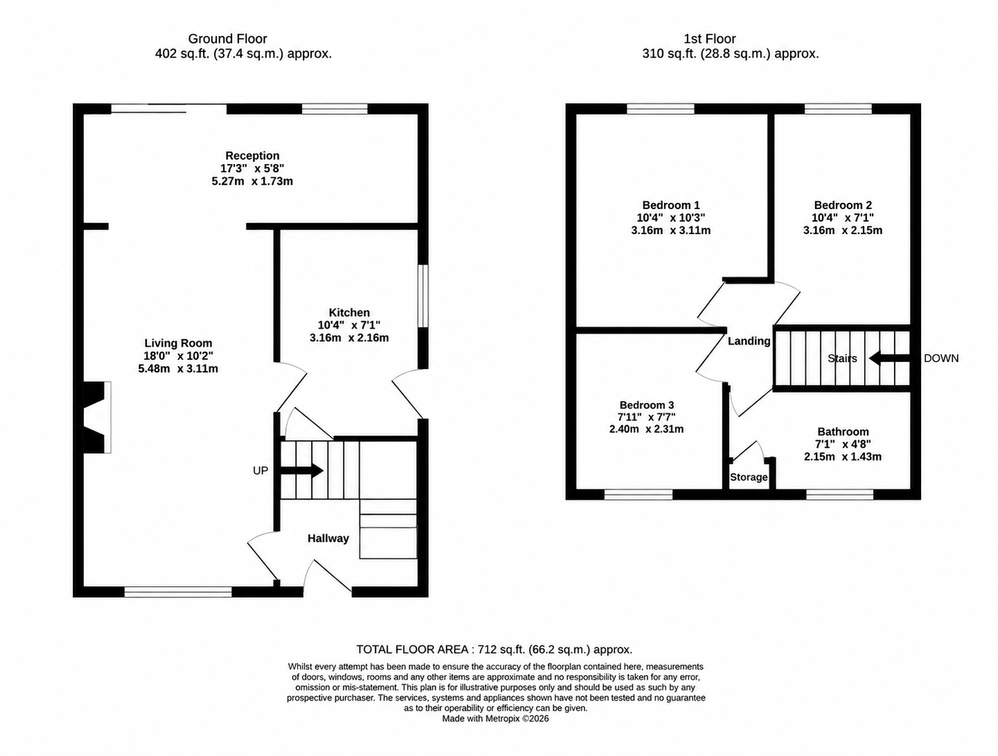 44, Bridge Street, Nantwich floorplan