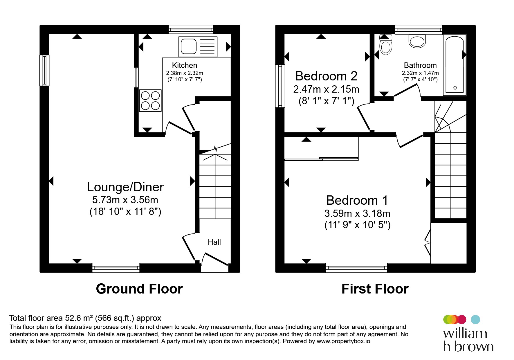 21, Mortimer Row, Huntingdon floorplan