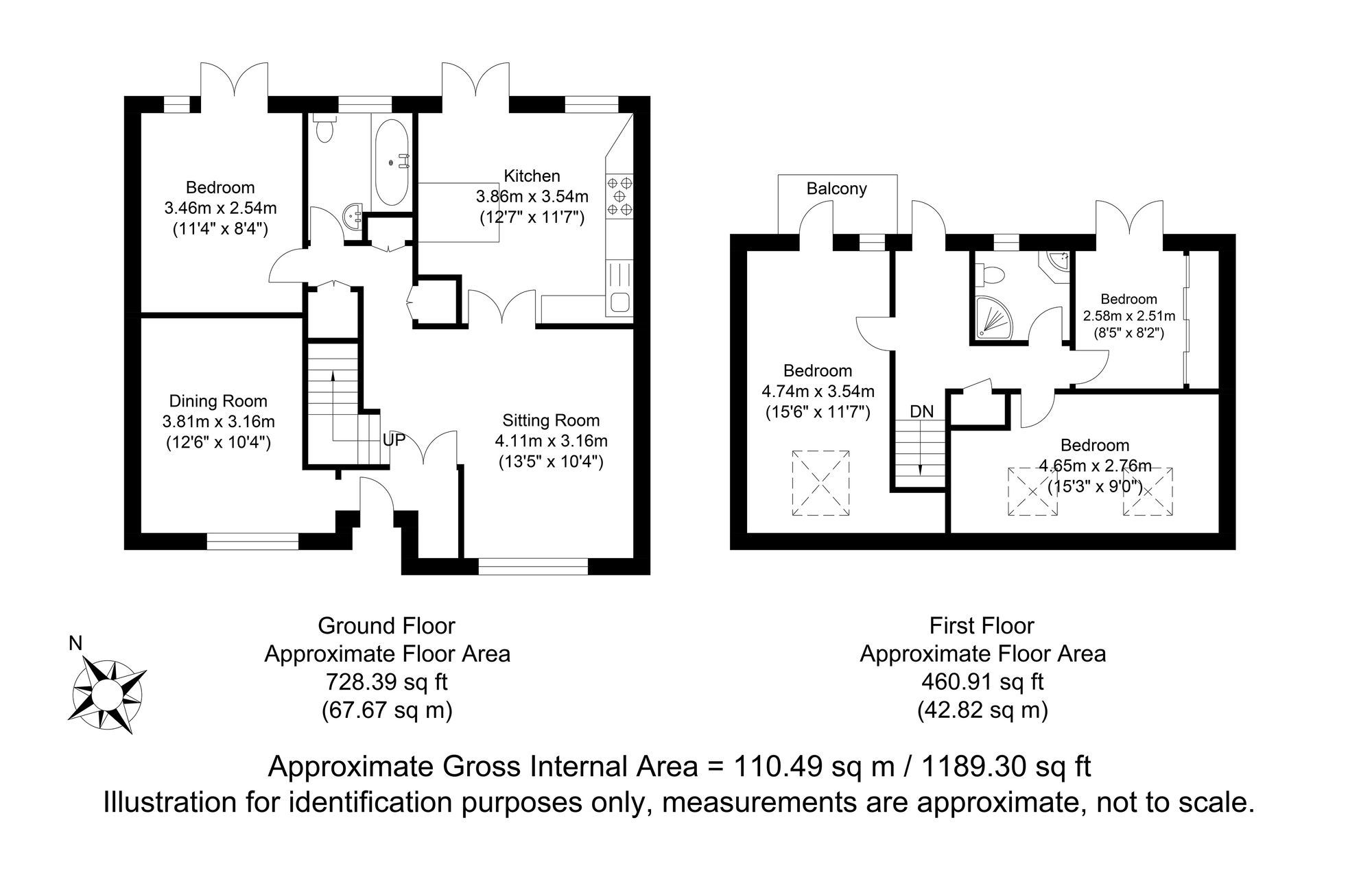 3 Martens Field, Lewes floorplan