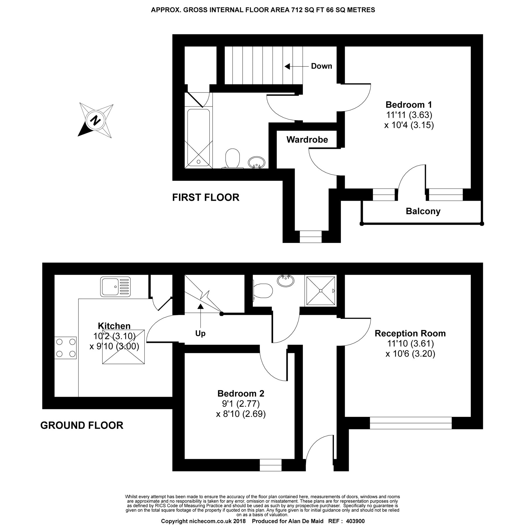 2 Bedrooms Terraced house for sale in Birkbeck Road, Beckenham BR3