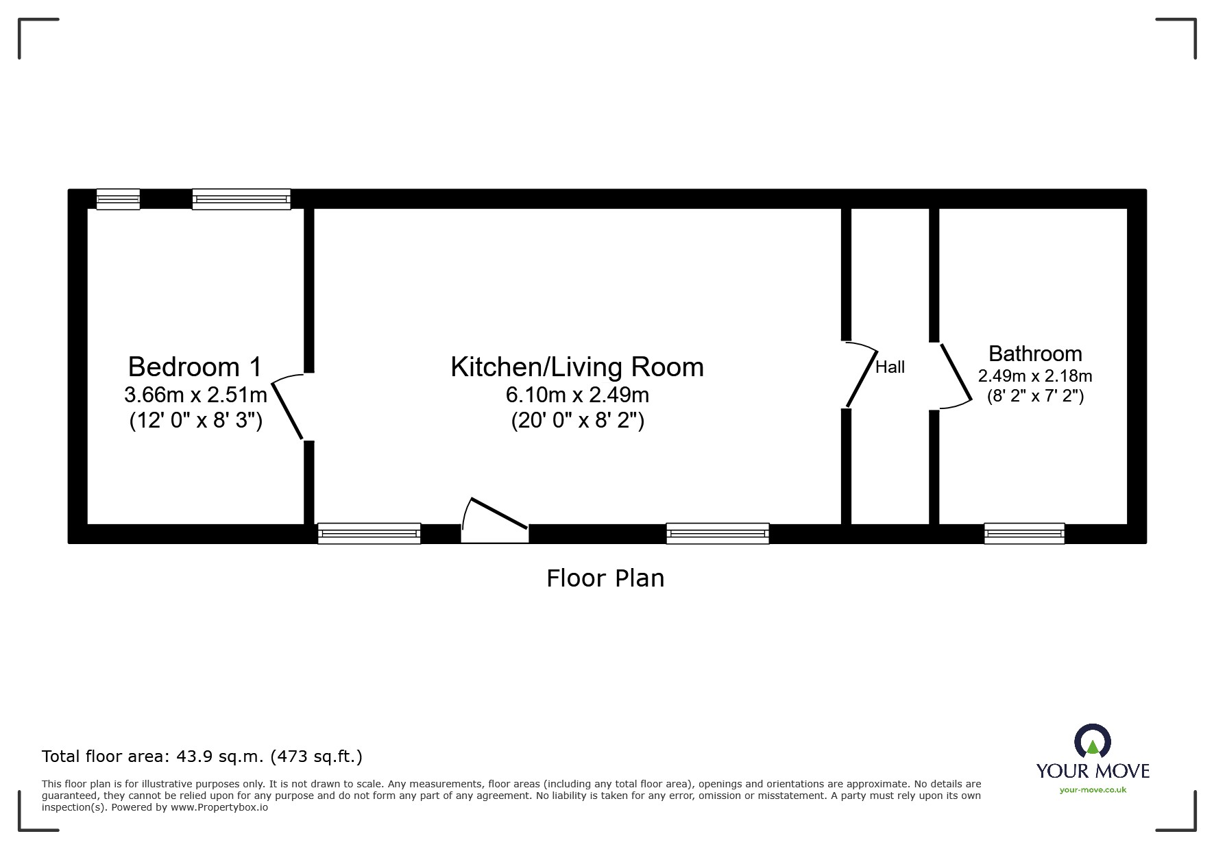 Flat 1, 120, Coltham Road, West Midlands floorplan