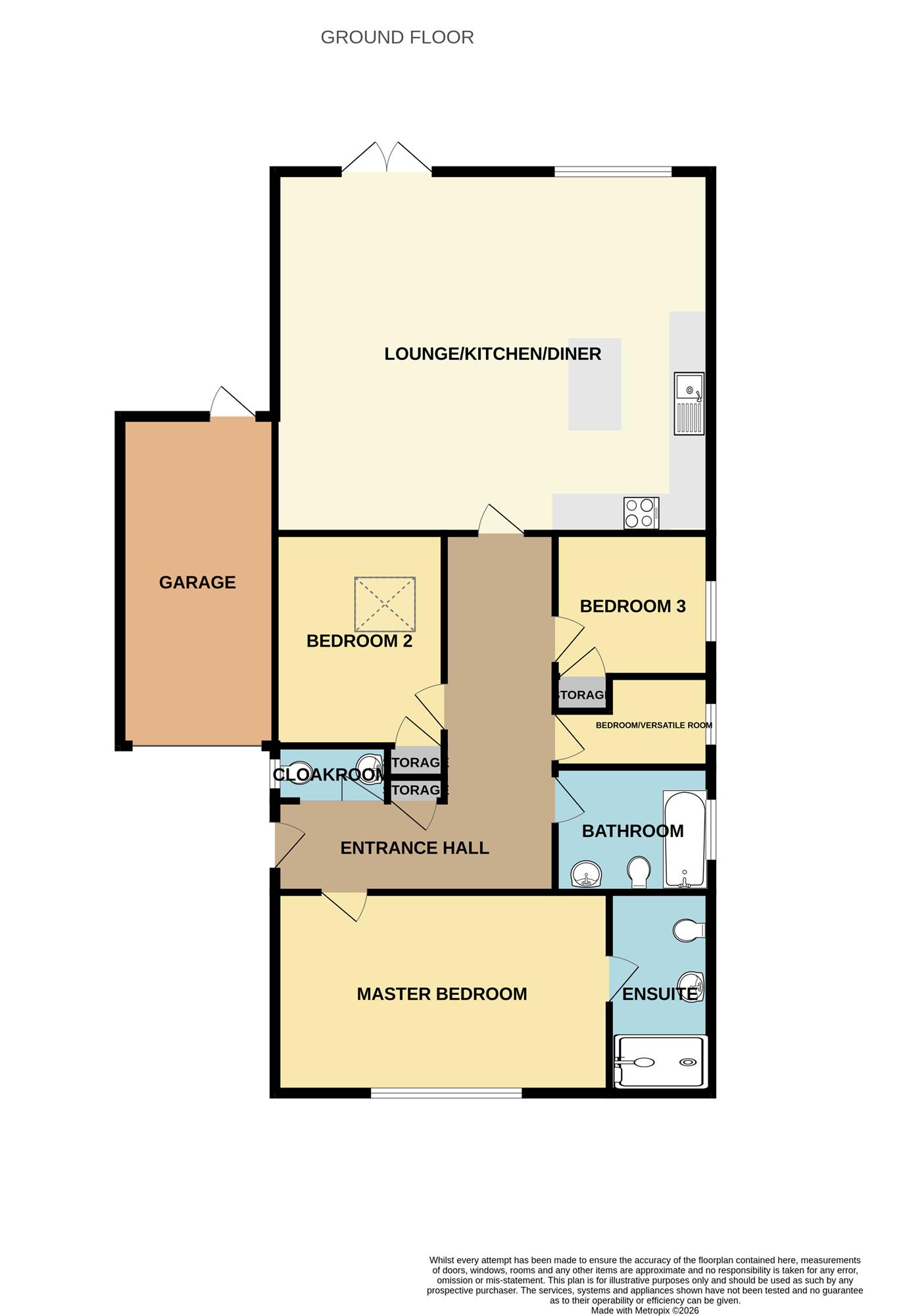 Fully Refurbished Bungalow, Walton on the naze floorplan