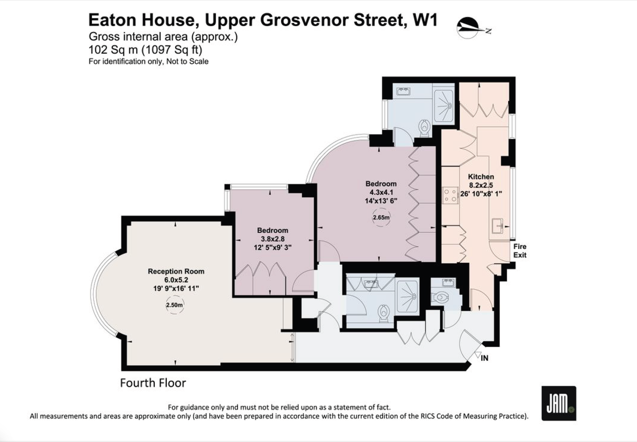 Flat 32 Eaton House, 39-40, Upper Grosvenor Street, London floorplan