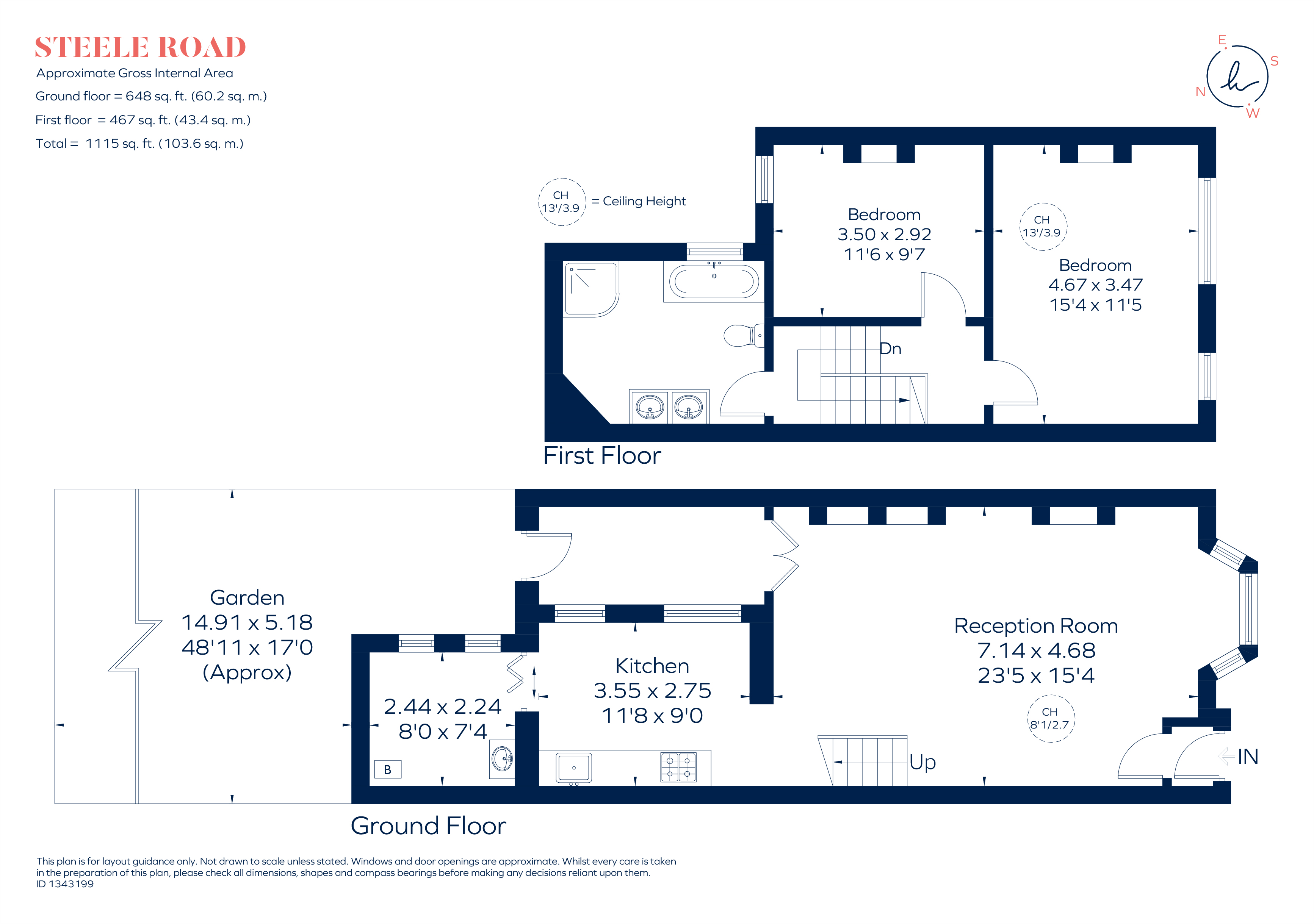 Steele Road, London floorplan