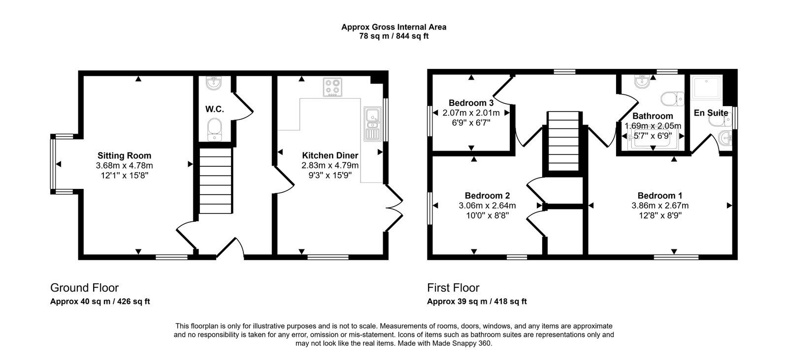 16, Pheasant Close, Alton floorplan
