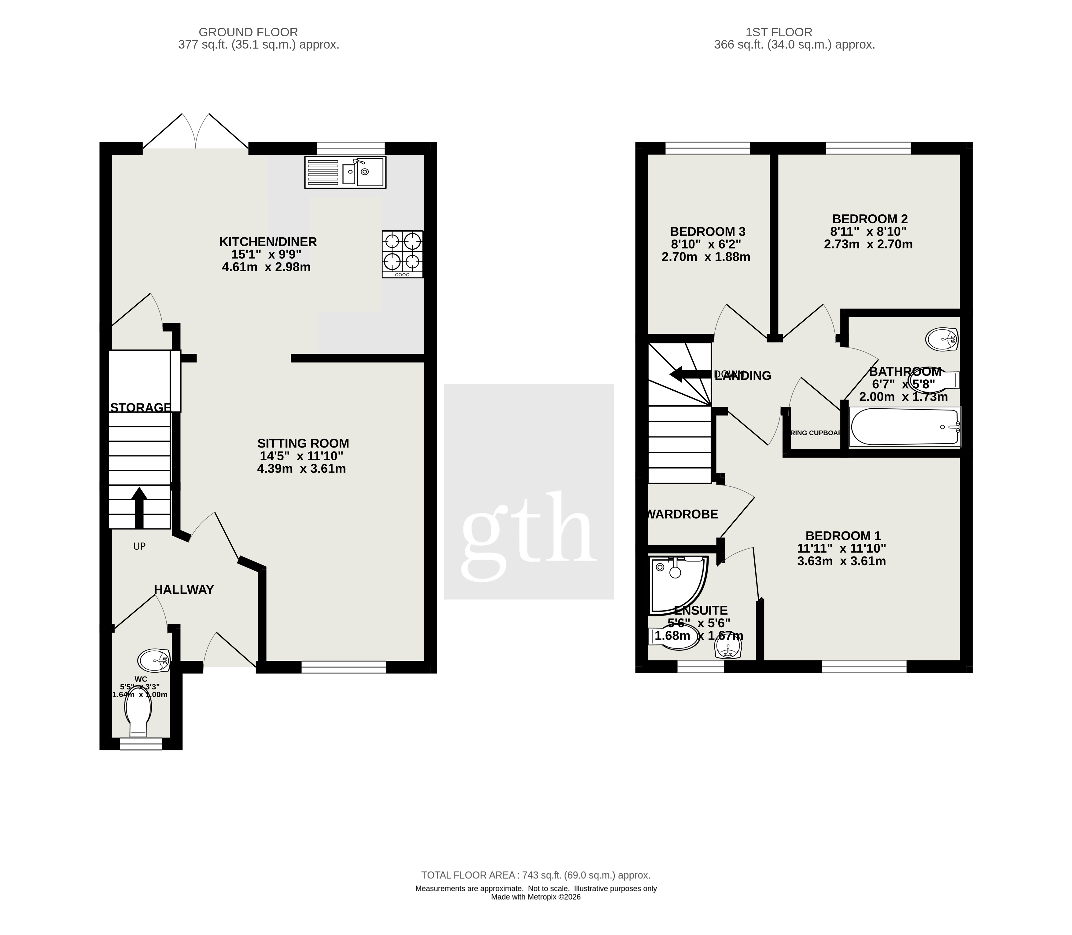 3, Orkney Close, Somerset floorplan