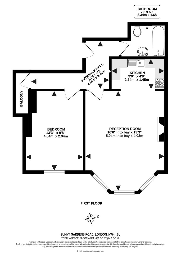 1a, Sunny Gardens Road, Hendon floorplan
