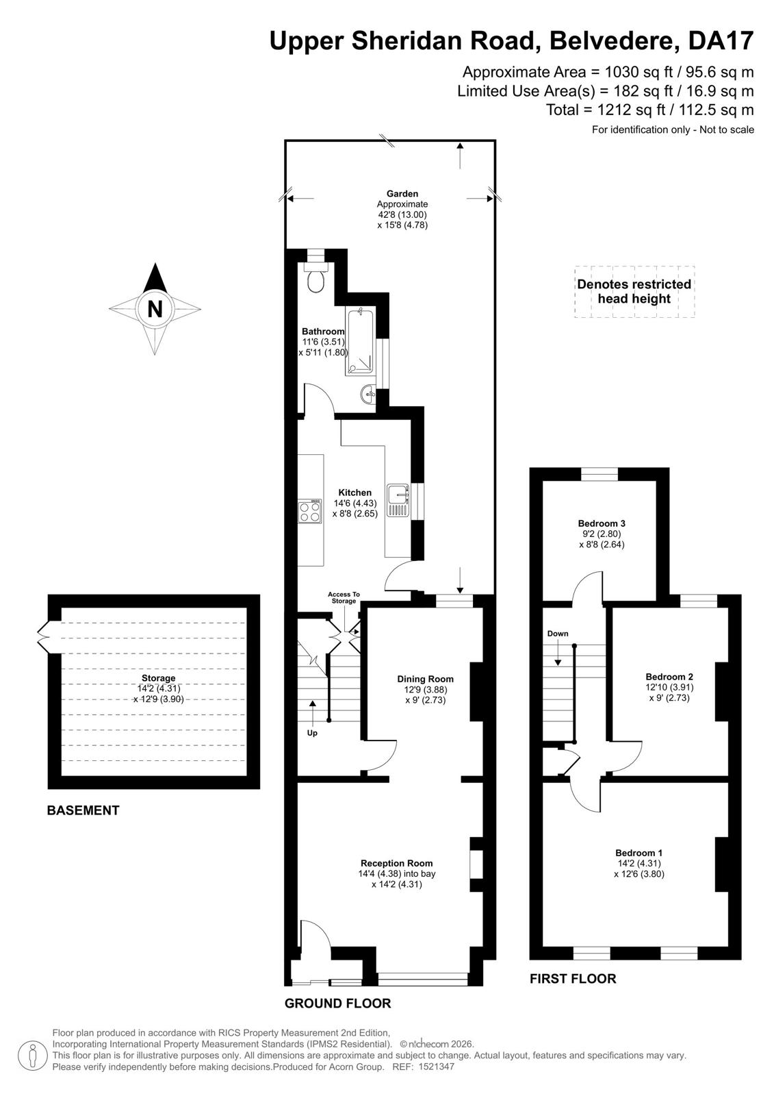 4, Upper Sheridan Road, Belvedere floorplan