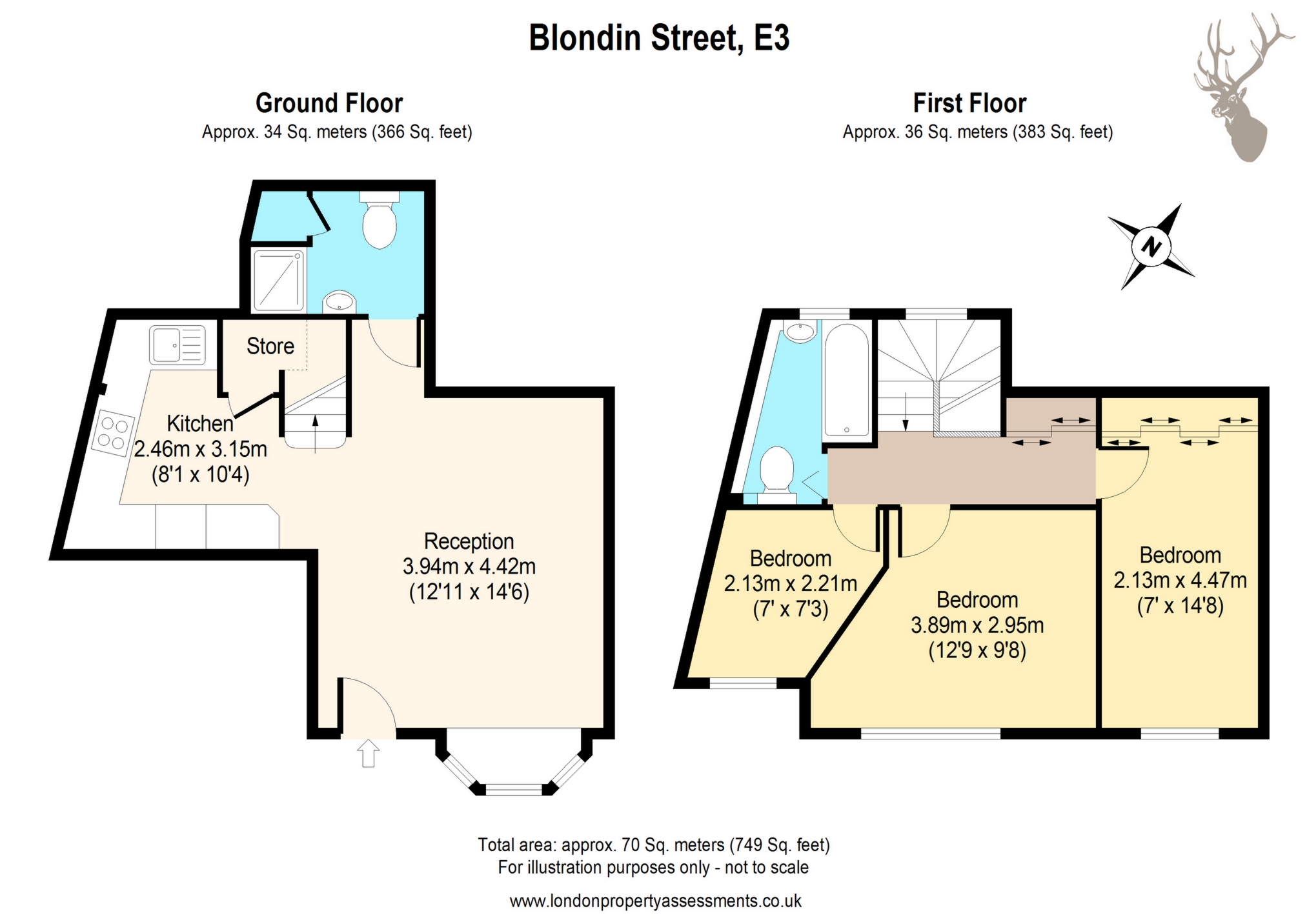 3 Bedrooms Terraced house to rent in Blondin Street, Bow E3