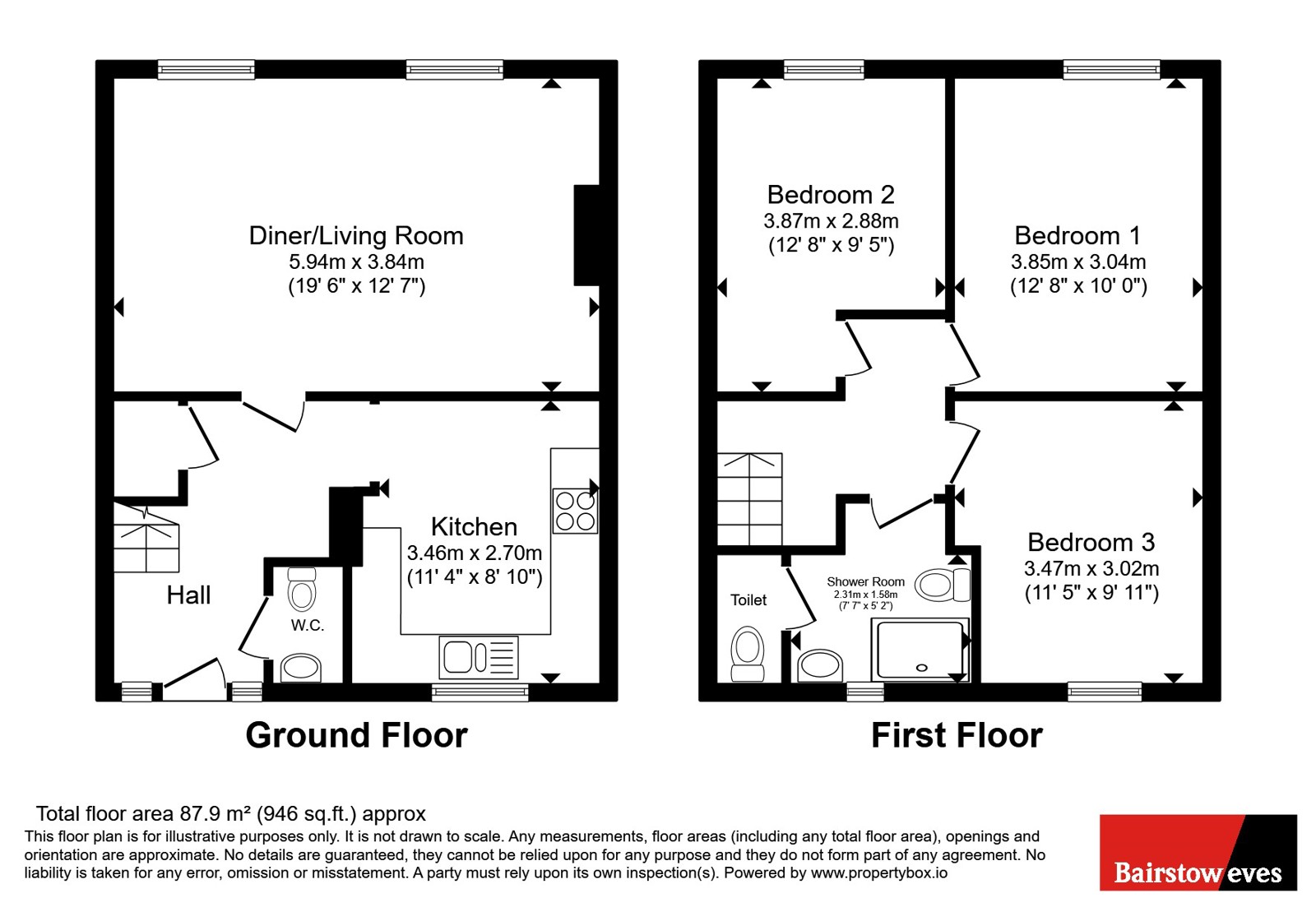 113, Victor Close, Hornchurch floorplan