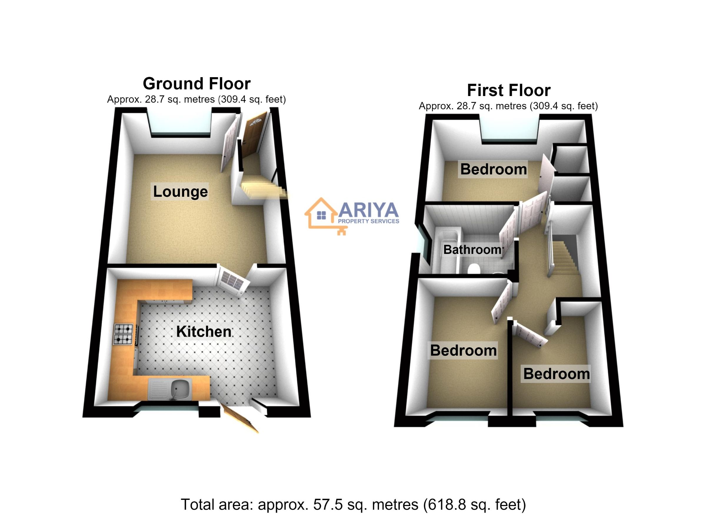 52 Darien Way, Thorpe Astley, Leicester floorplan
