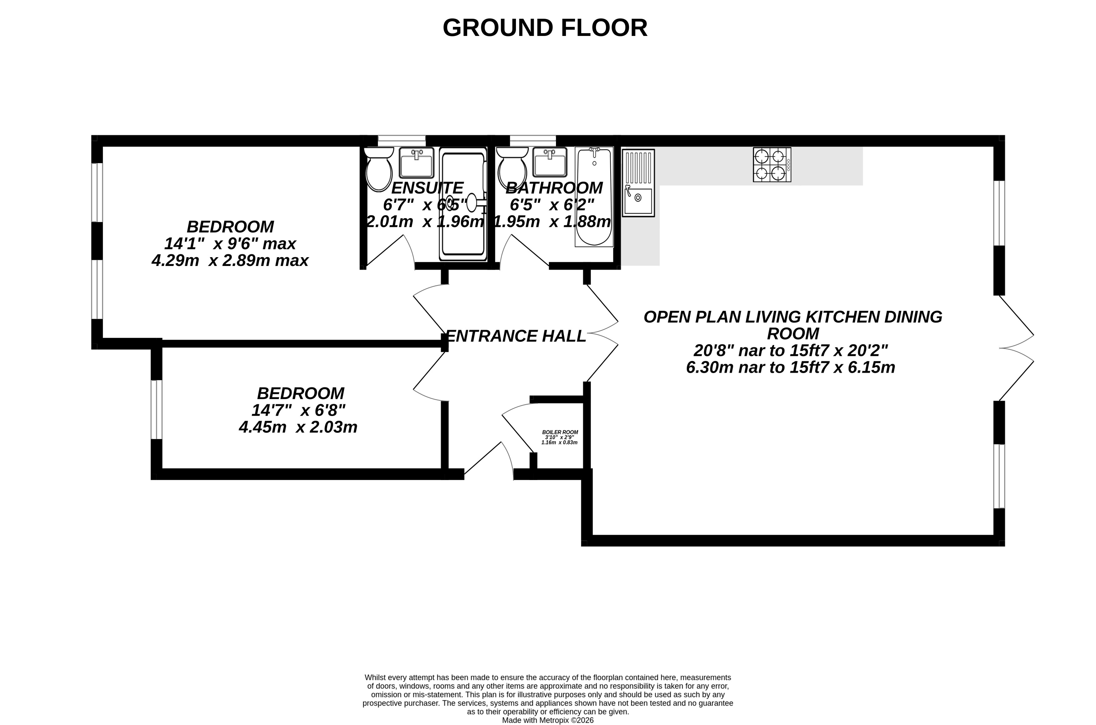 17, Raleigh Way, Camberley floorplan