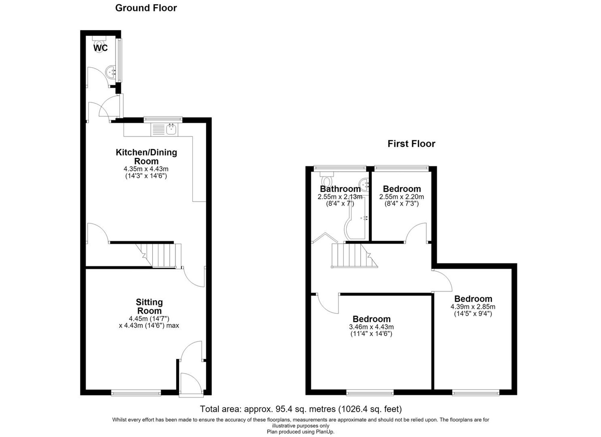 16 Rose Street, Wigan floorplan