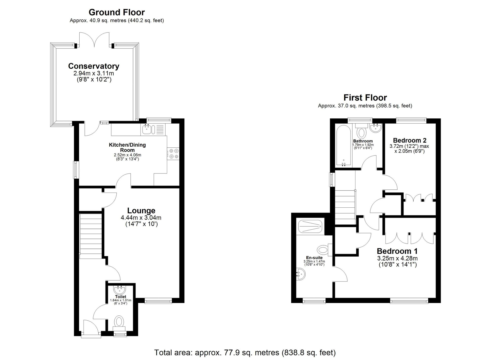 2 Woodcock Road, Royston floorplan