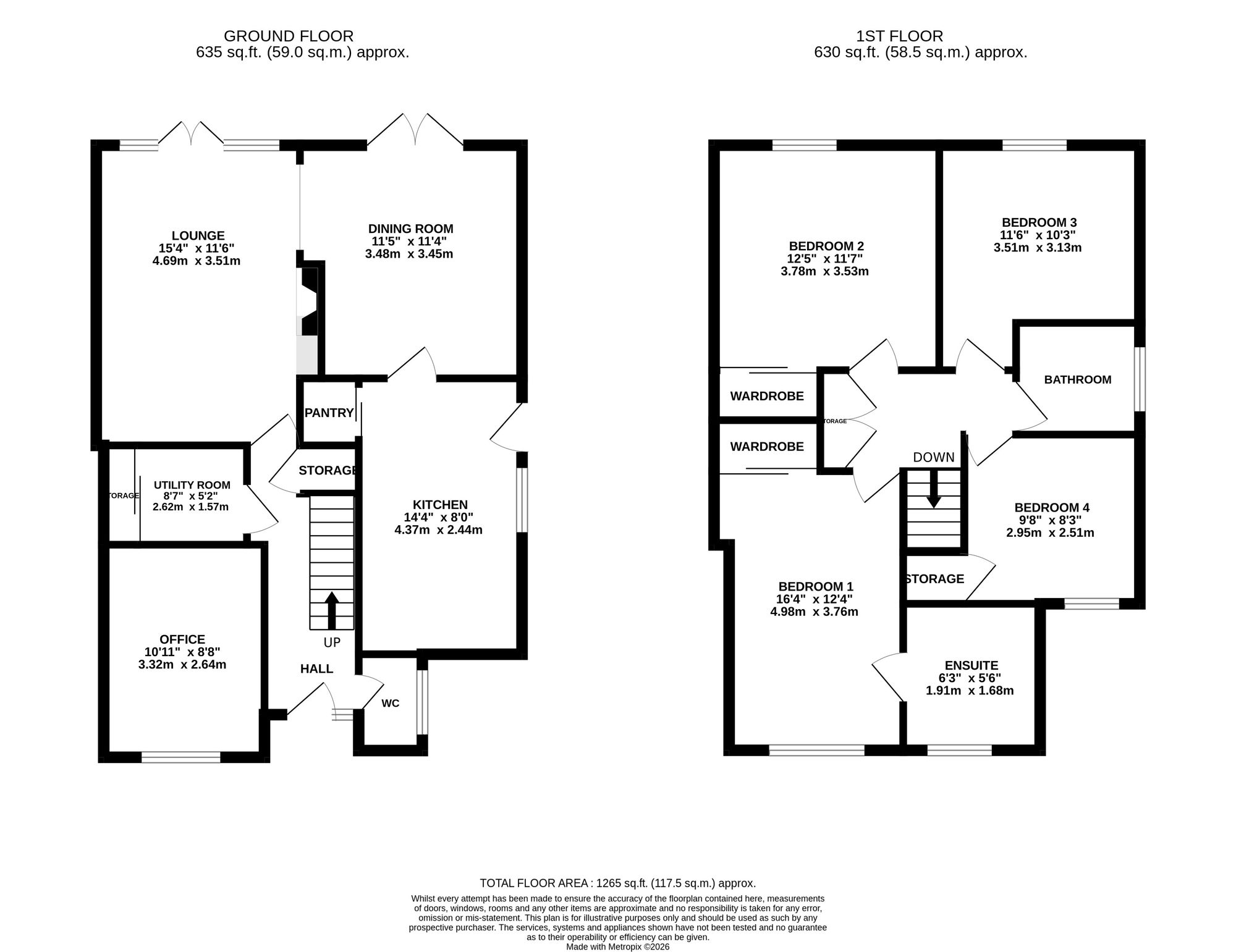 4 Ladygates, Crewe floorplan