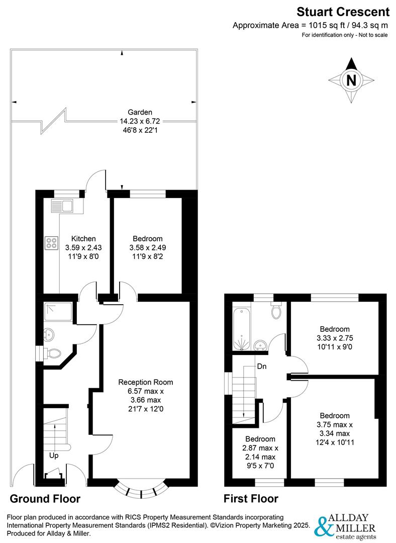 Stuart Crescent, Hayes floorplan